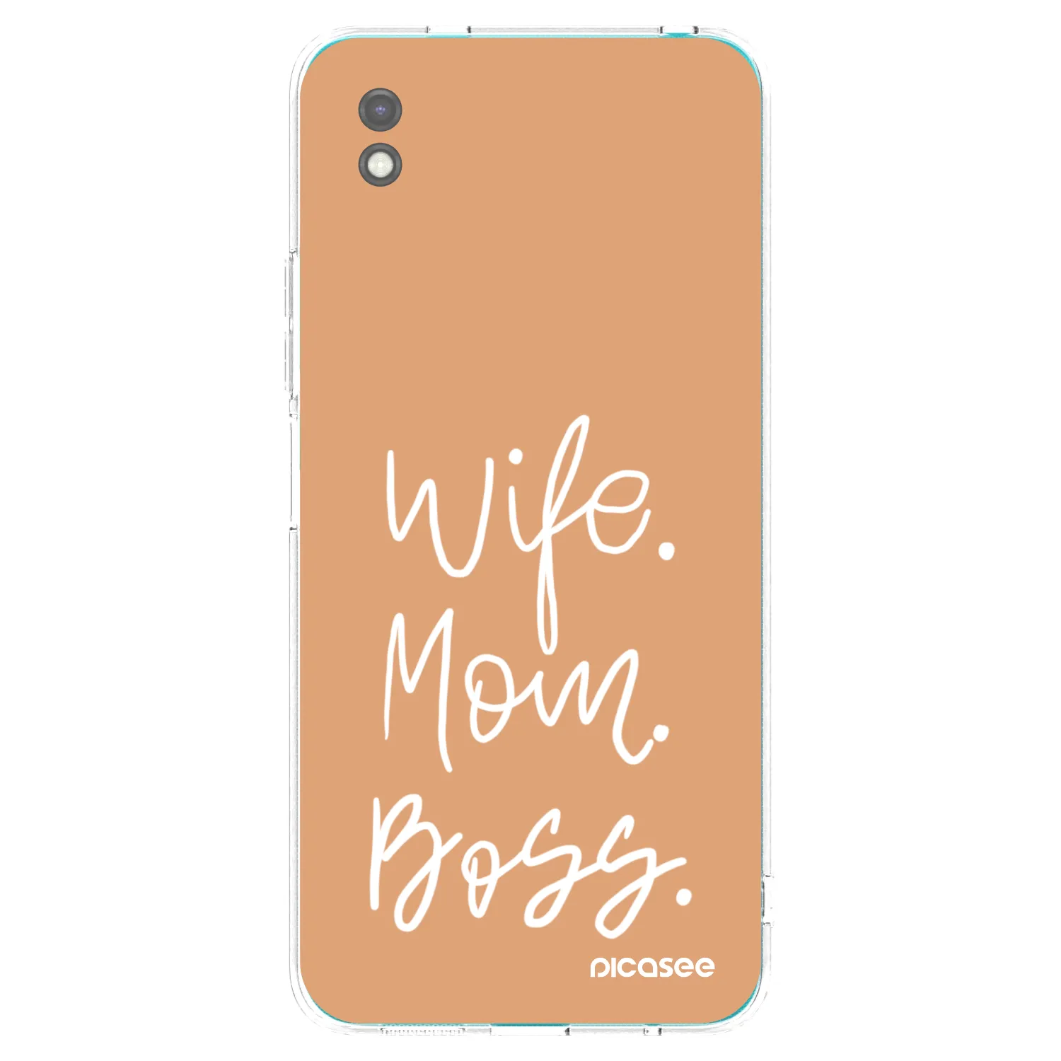 Picasee Μαύρη θήκη σιλικόνης για Xiaomi Redmi 9A - Boss Mama