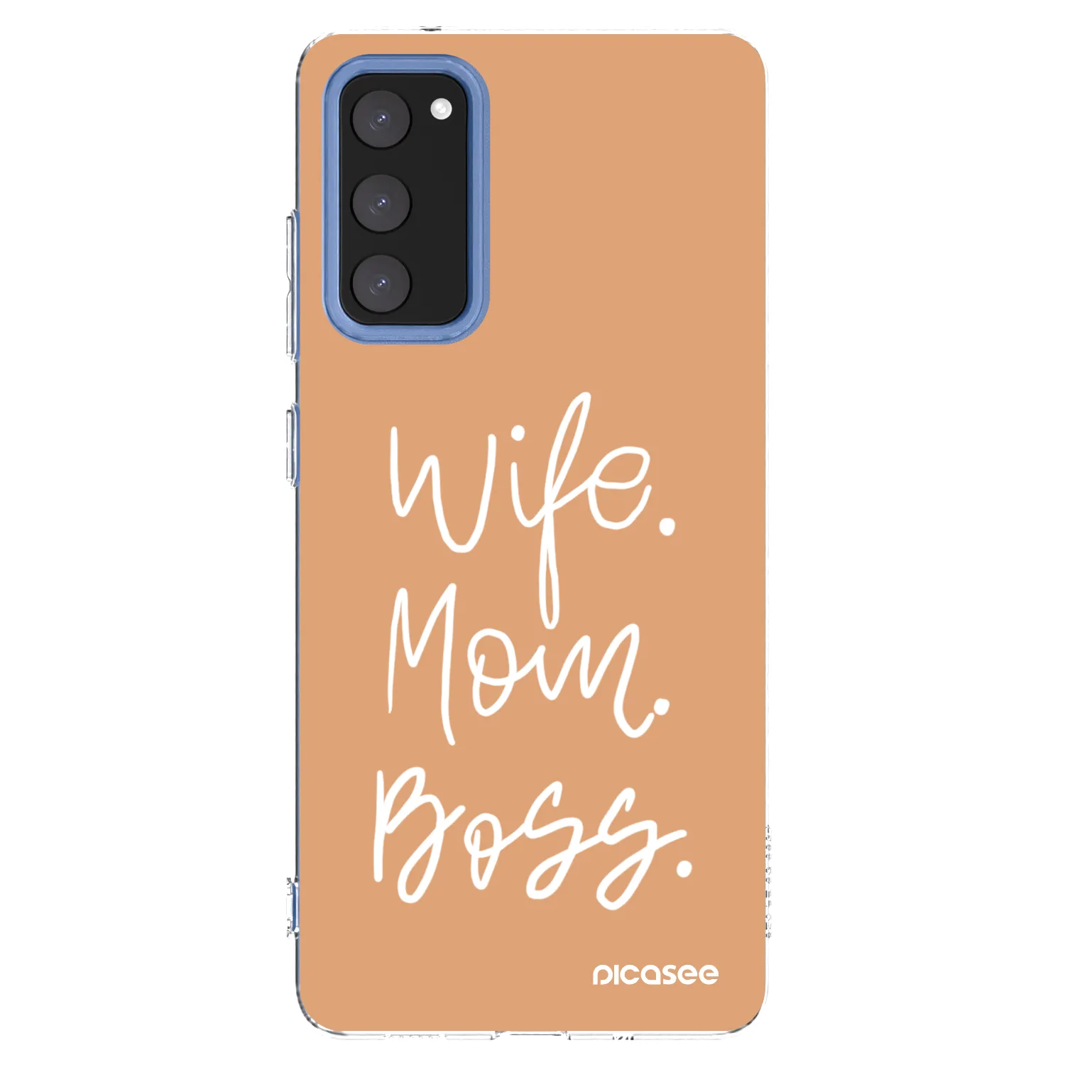 Picasee διαφανής θήκη σιλικόνης Samsung Galaxy S20 FE - Boss Mama