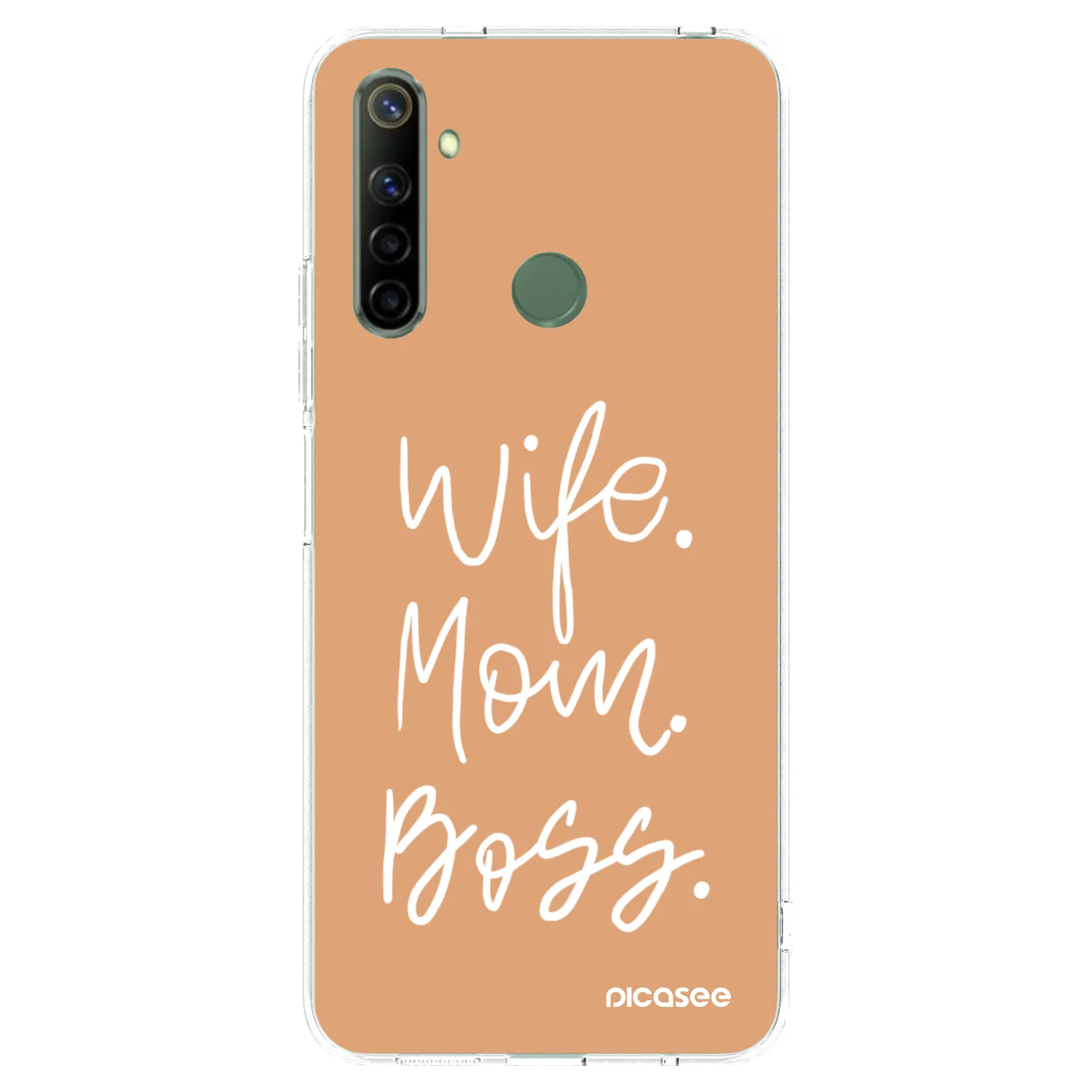 Picasee διαφανής θήκη σιλικόνης Realme 6i - Boss Mama