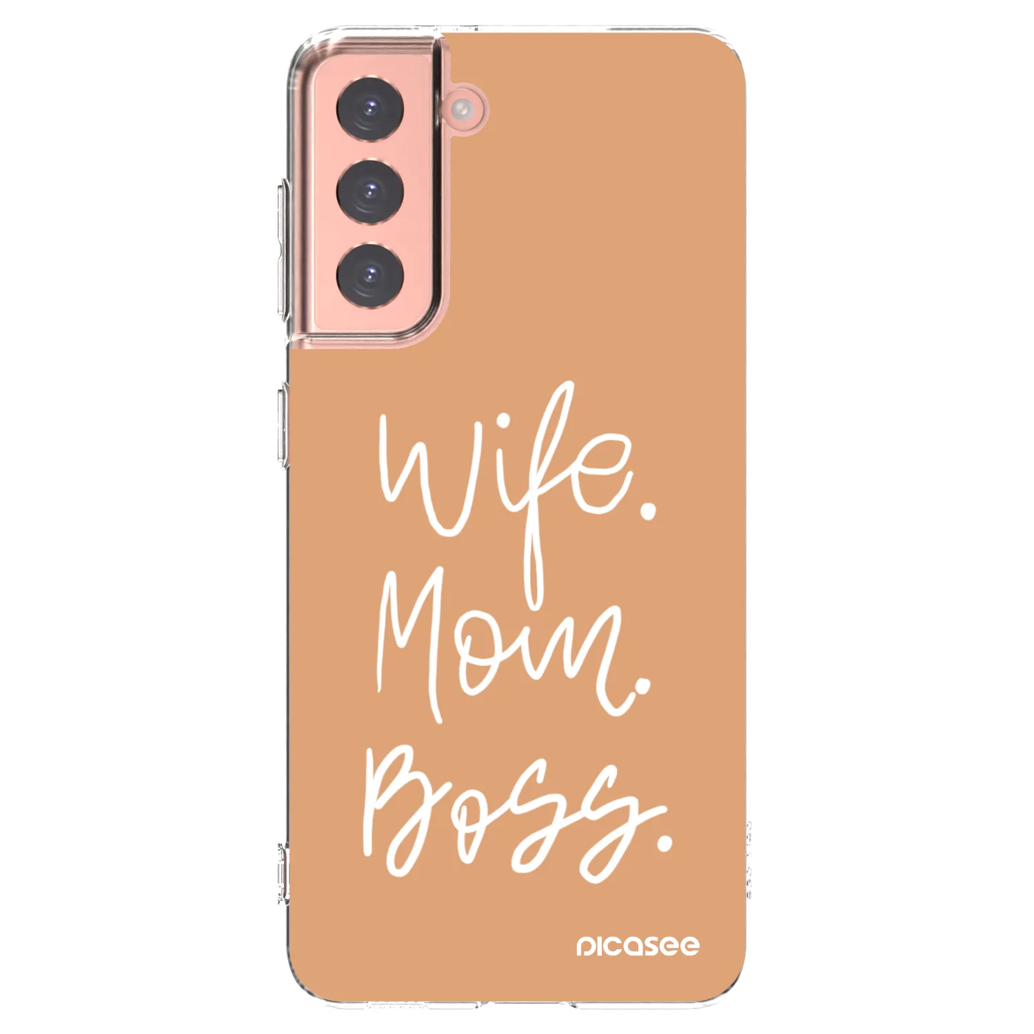 Picasee διαφανής θήκη σιλικόνης Samsung Galaxy S21 5G G991B - Boss Mama