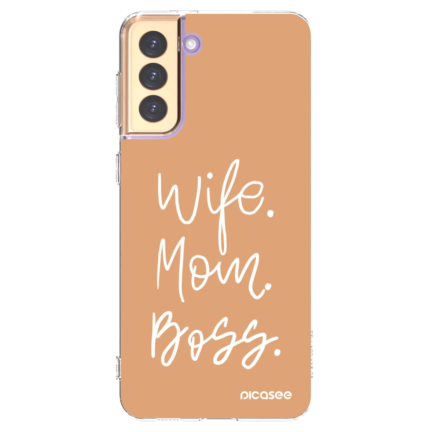 Picasee διαφανής θήκη σιλικόνης Samsung Galaxy S21+ 5G G996F - Boss Mama