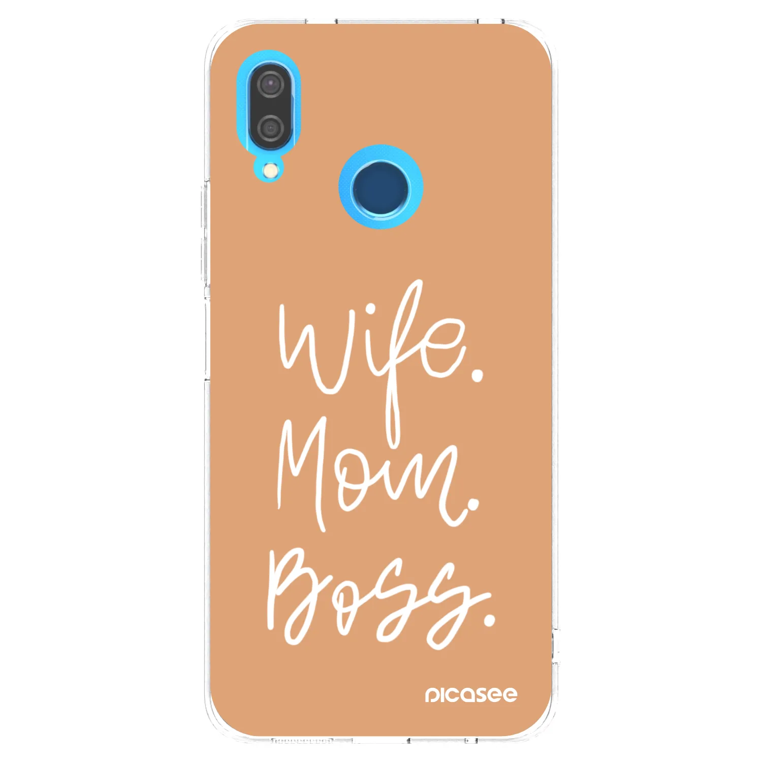 Picasee διαφανής θήκη σιλικόνης Huawei P20 Lite - Boss Mama