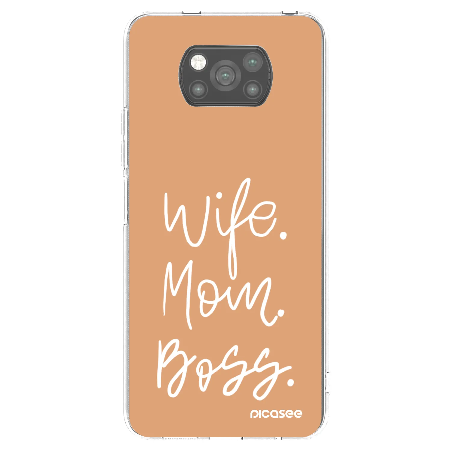 Picasee Μαύρη θήκη σιλικόνης για Xiaomi Poco X3 Pro - Boss Mama