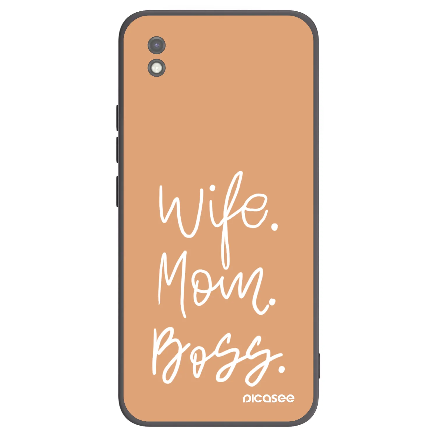 Picasee Μαύρη θήκη σιλικόνης για Xiaomi Redmi 9AT - Boss Mama