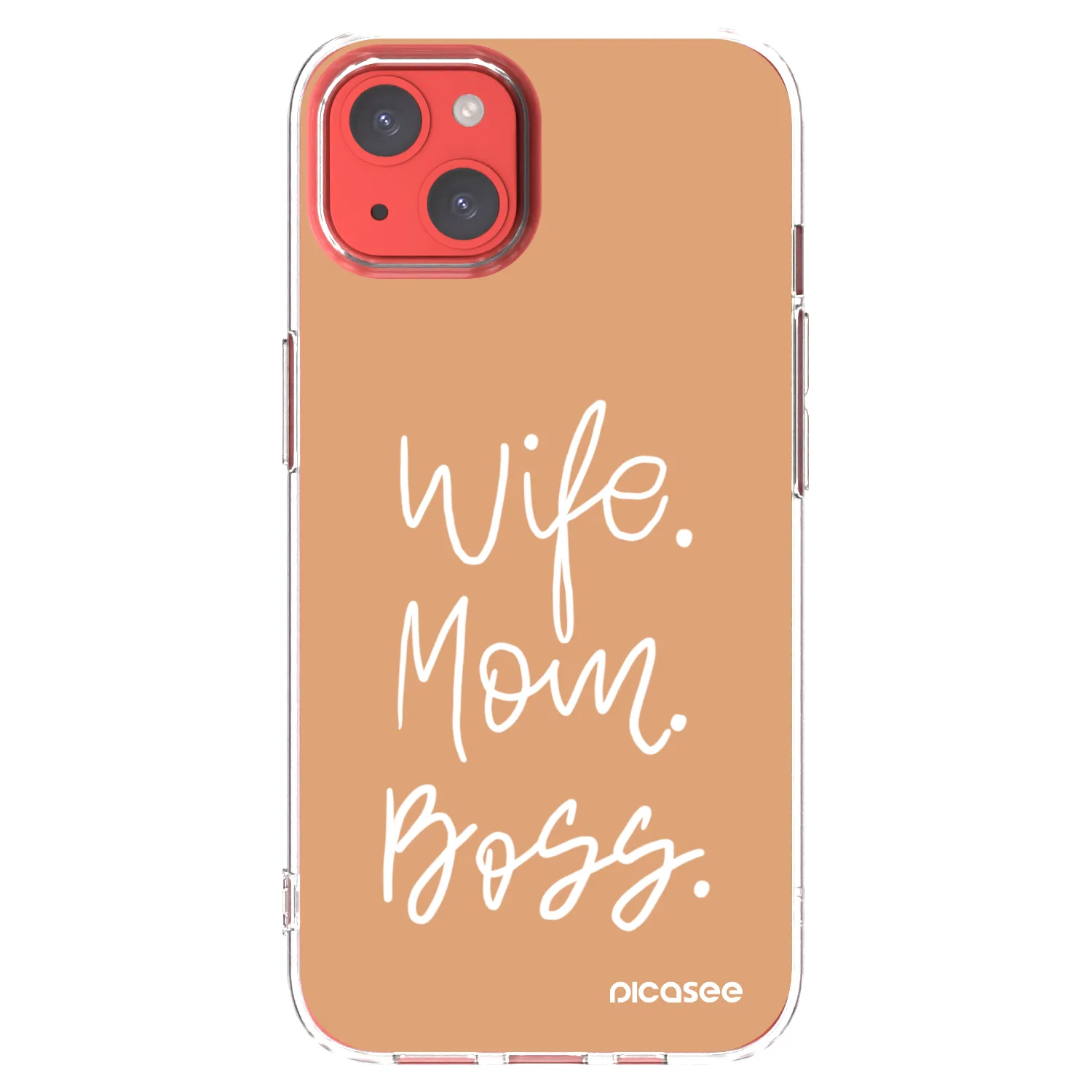 Picasee διαφανής θήκη σιλικόνης Apple iPhone 13 - Boss Mama