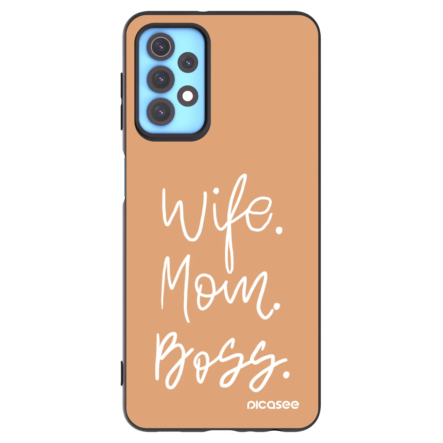 Picasee Μαύρη θήκη σιλικόνης για Samsung Galaxy A32 4G SM-A325F - Boss Mama