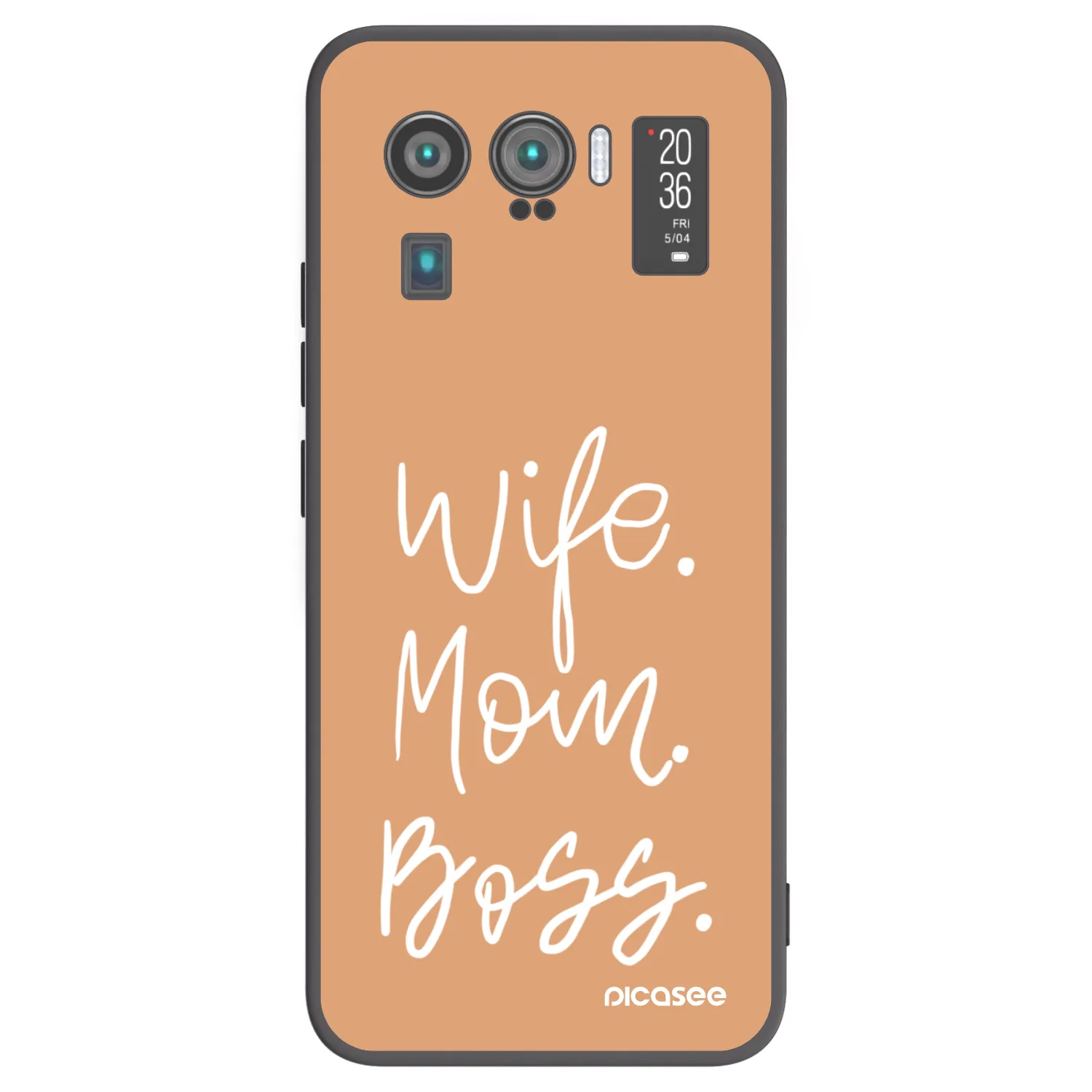 Picasee Μαύρη θήκη σιλικόνης για Xiaomi Mi 11 Ultra - Boss Mama