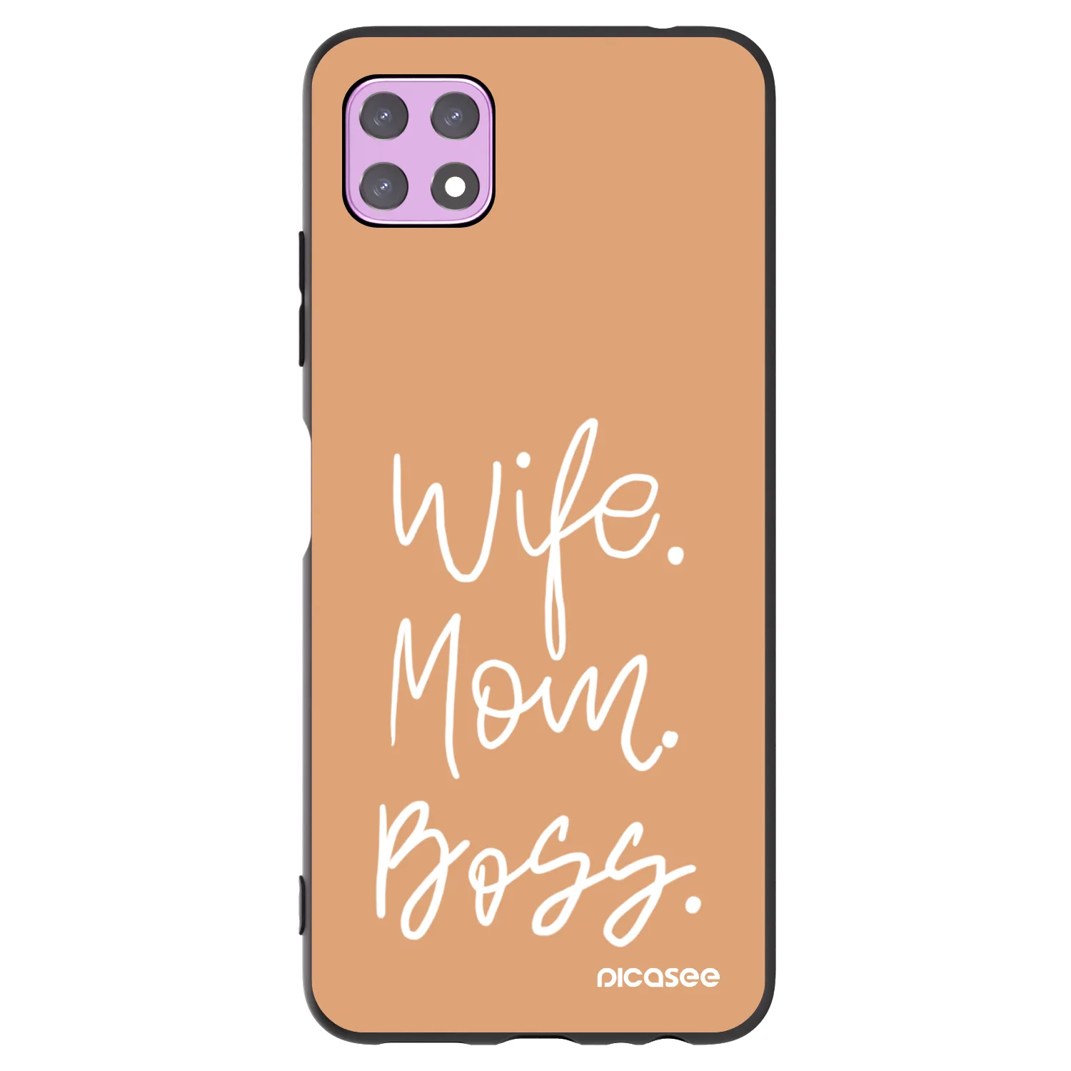Picasee Μαύρη θήκη σιλικόνης για Samsung Galaxy A22 A226B 5G - Boss Mama
