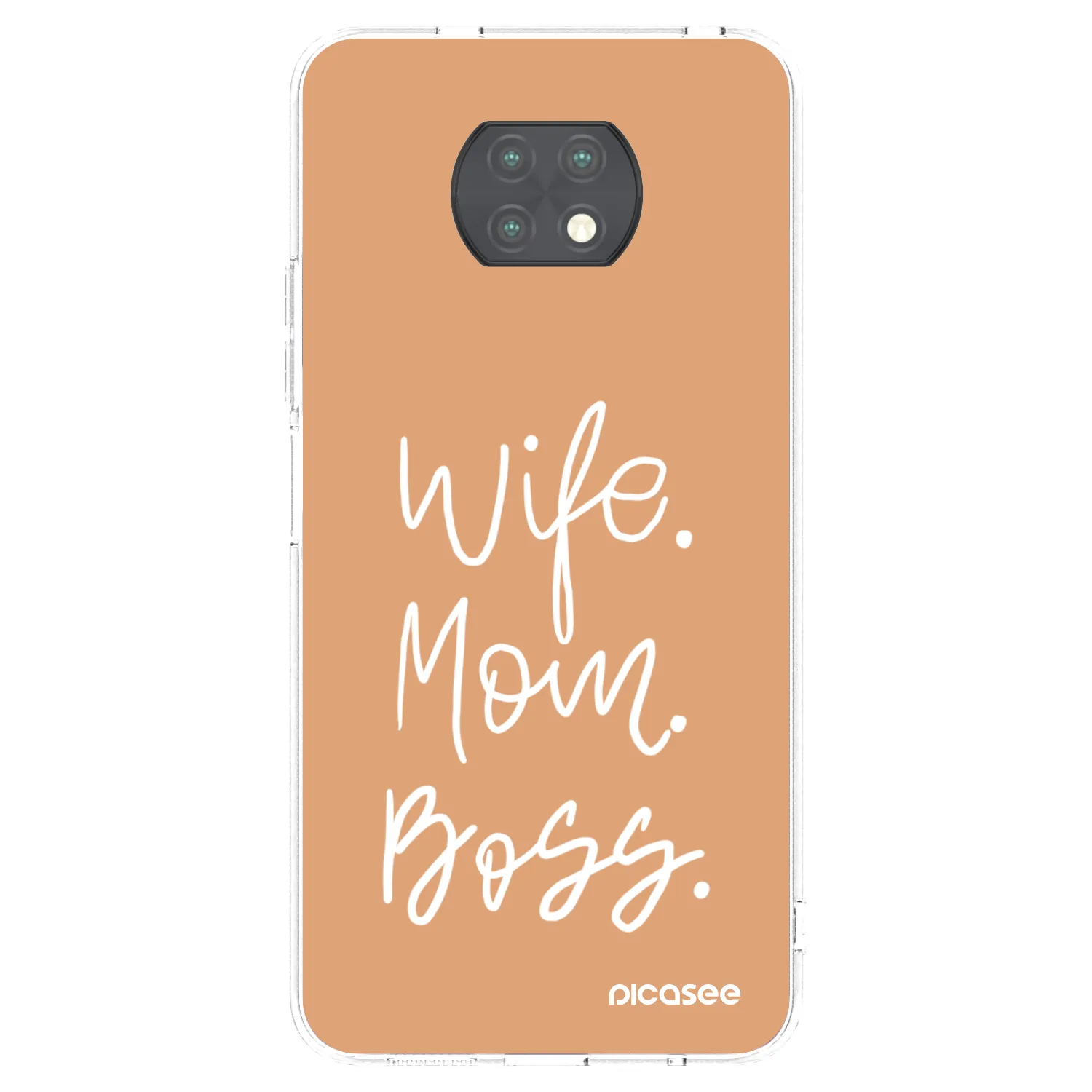Picasee διαφανής θήκη σιλικόνης Xiaomi Redmi Note 9T - Boss Mama