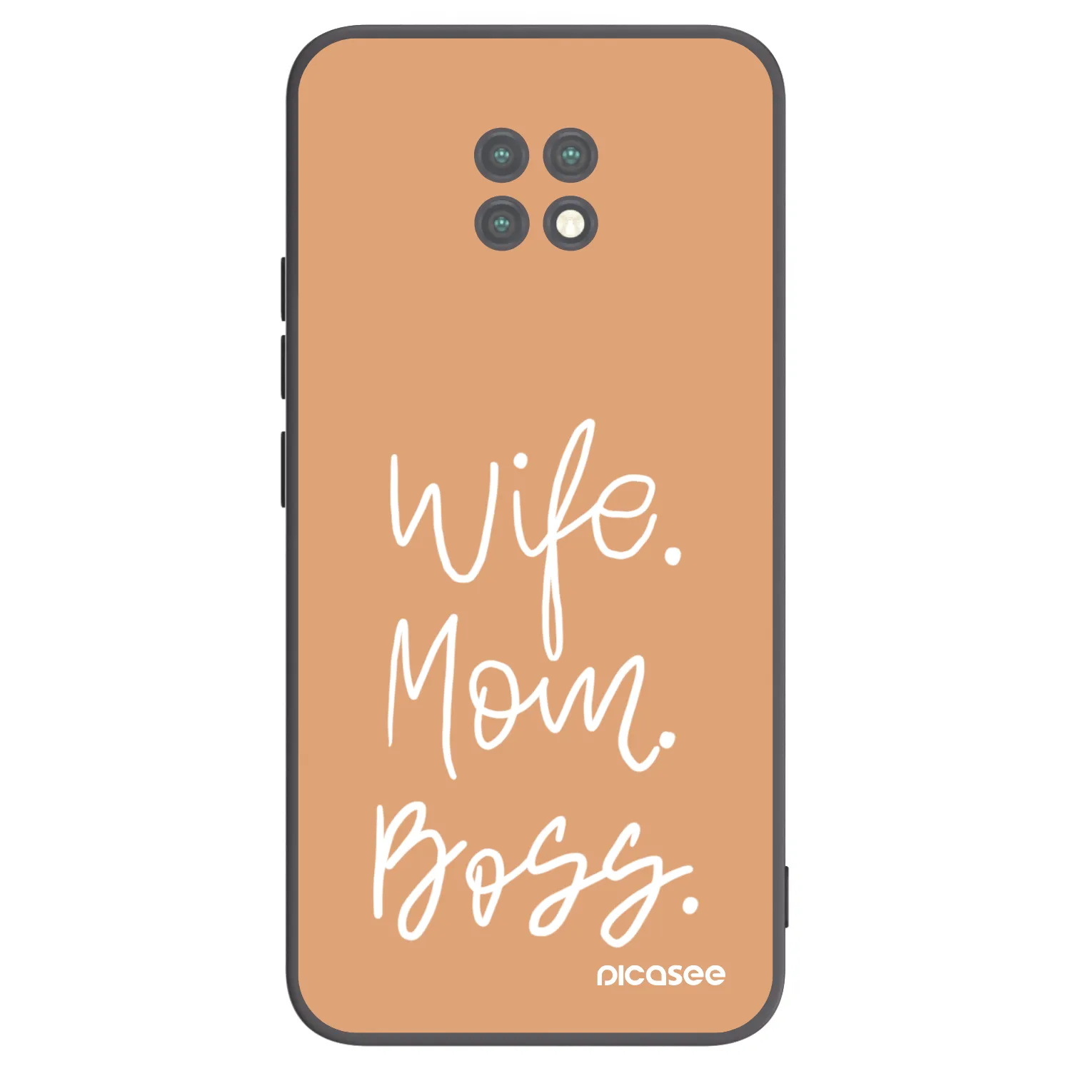 Picasee Μαύρη θήκη σιλικόνης για Xiaomi Redmi Note 9T - Boss Mama