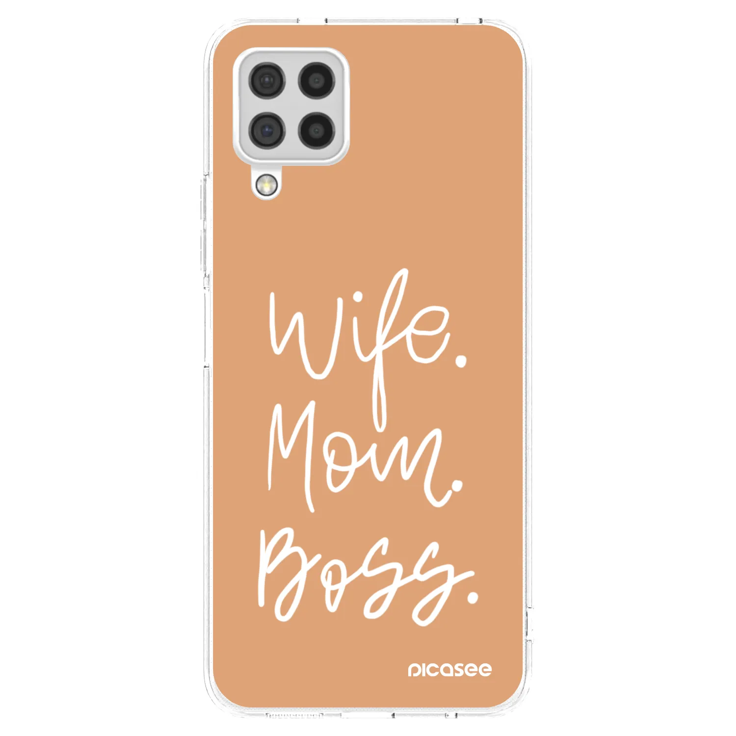 Picasee διαφανής θήκη σιλικόνης Samsung Galaxy A22 A225F 4G - Boss Mama