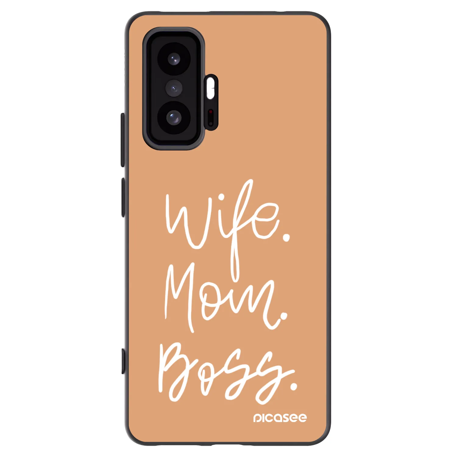 Picasee Μαύρη θήκη σιλικόνης για Xiaomi 11T Pro - Boss Mama