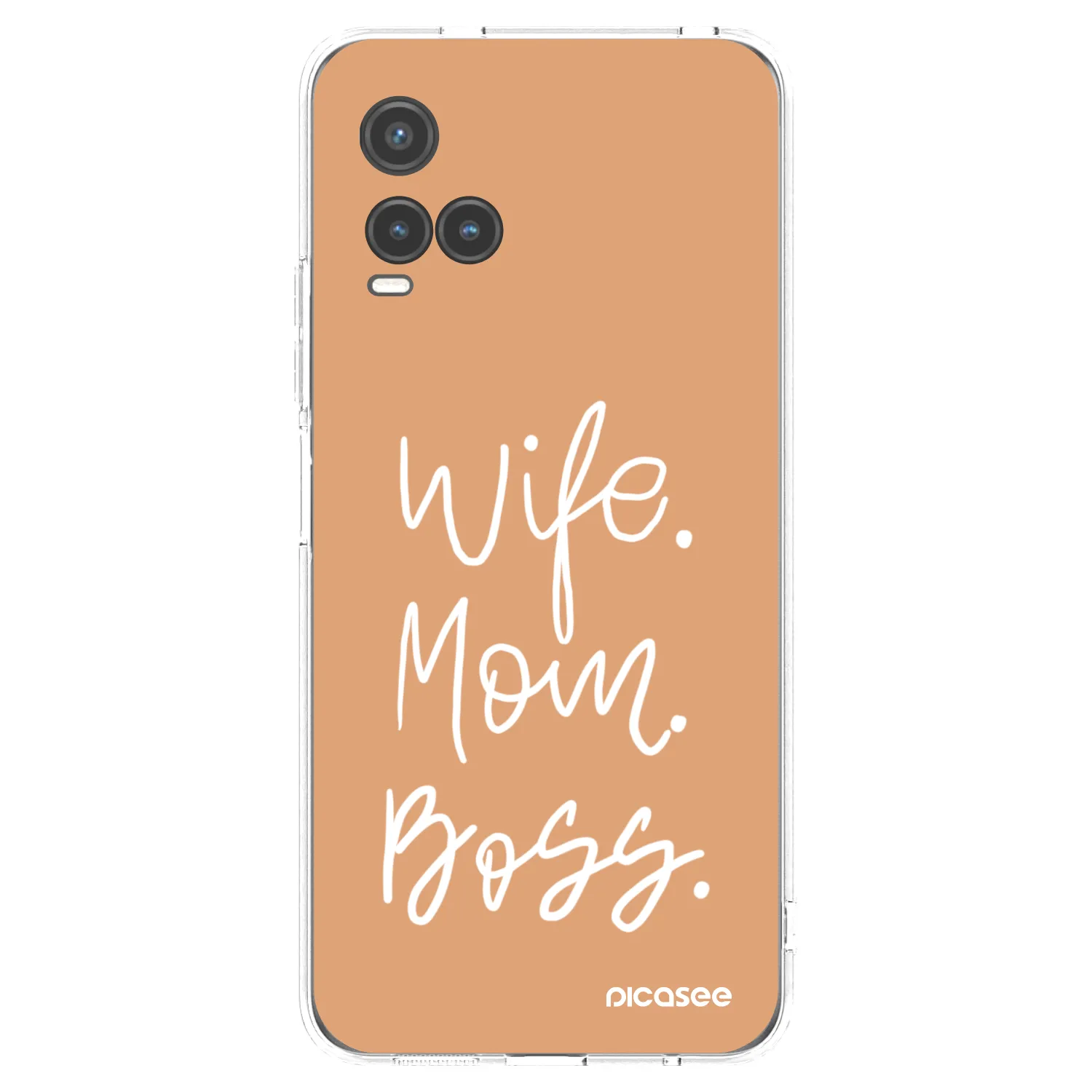 Picasee διαφανής θήκη σιλικόνης Vivo Y33s - Boss Mama