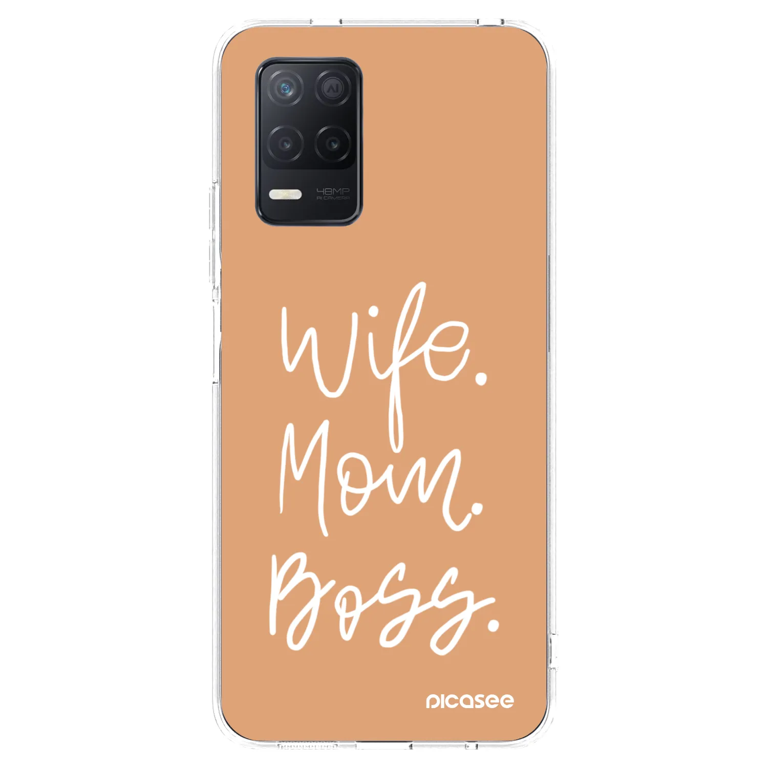 Picasee διαφανής θήκη σιλικόνης Realme 8 5G - Boss Mama