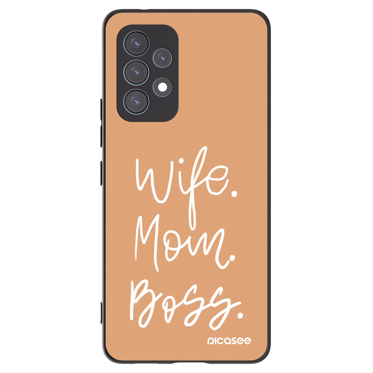 Picasee Μαύρη θήκη σιλικόνης για Samsung Galaxy A53 5G A536 - Boss Mama