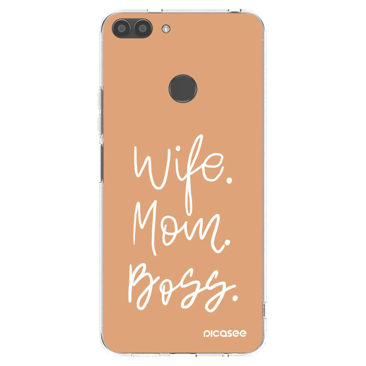 Picasee διαφανής θήκη σιλικόνης Huawei P Smart - Boss Mama