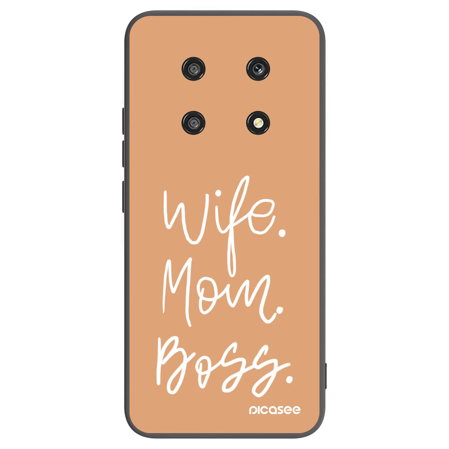 Picasee Μαύρη θήκη σιλικόνης για Honor Magic4 Lite 5G - Boss Mama