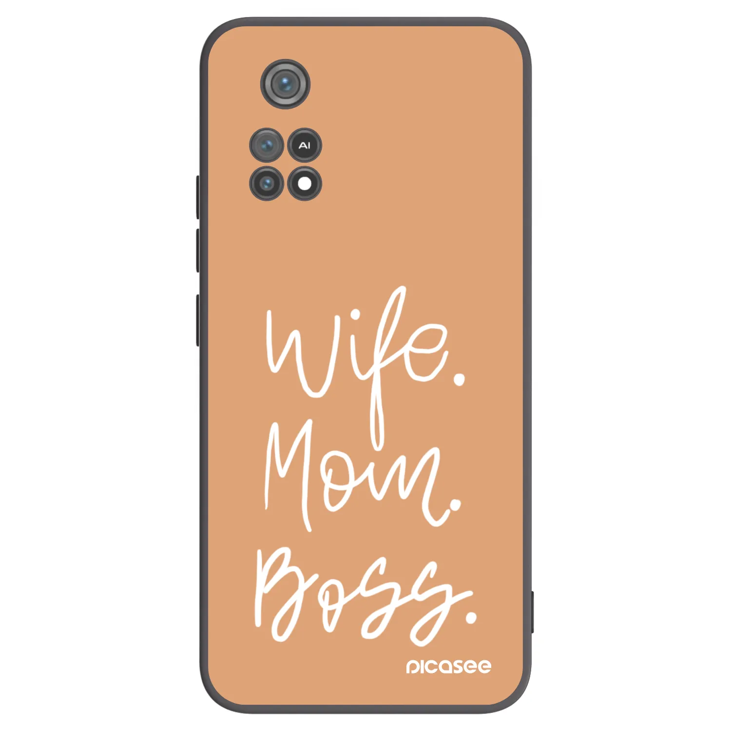 Picasee Μαύρη θήκη σιλικόνης για Xiaomi Poco M4 Pro - Boss Mama