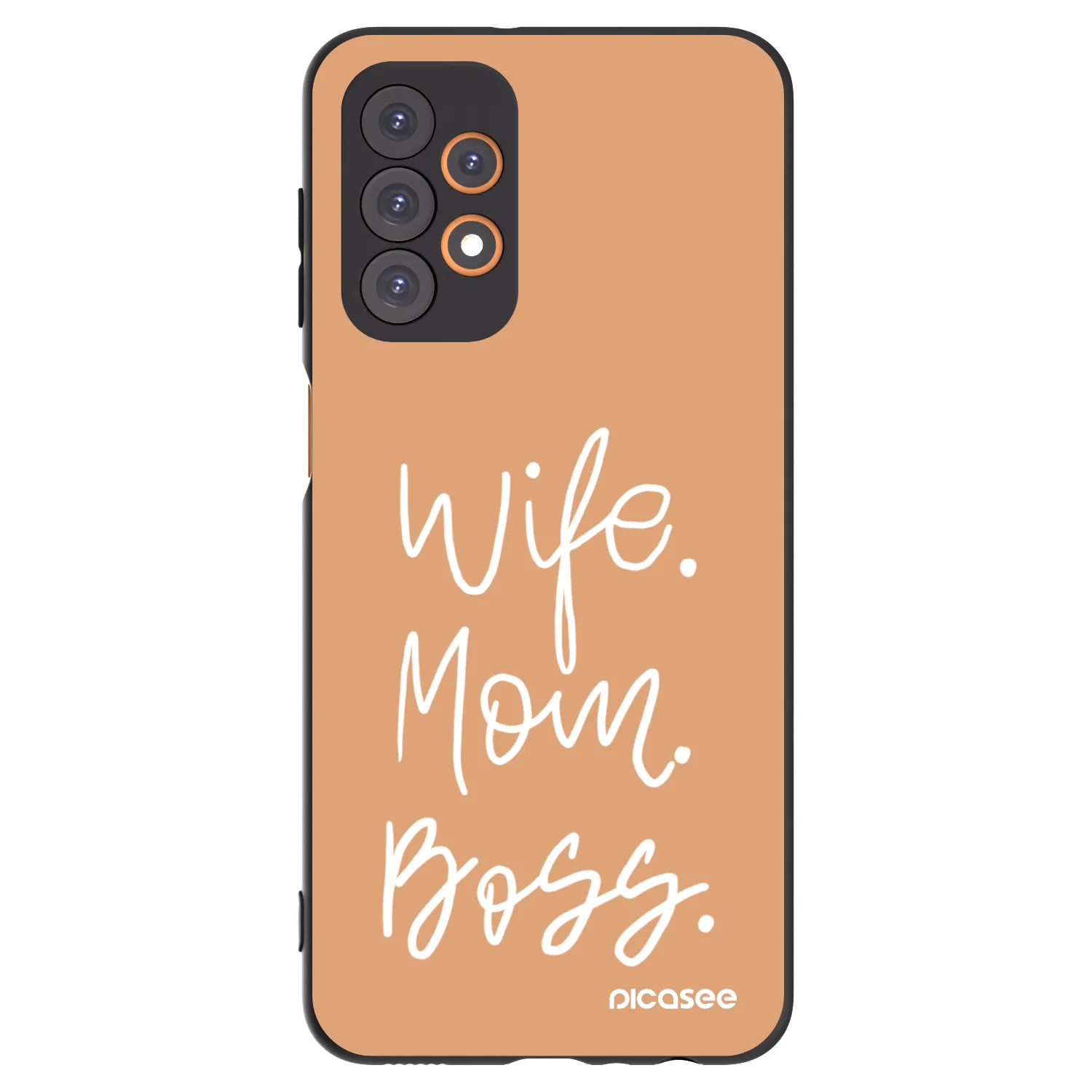 Picasee Μαύρη θήκη σιλικόνης για Samsung Galaxy A23 A235F 4G - Boss Mama