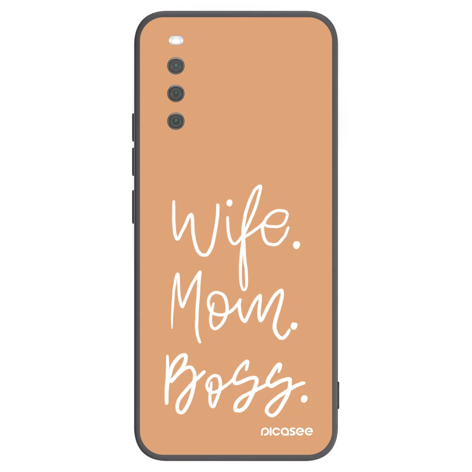 Picasee Μαύρη θήκη σιλικόνης για Sony Xperia 10 III - Boss Mama