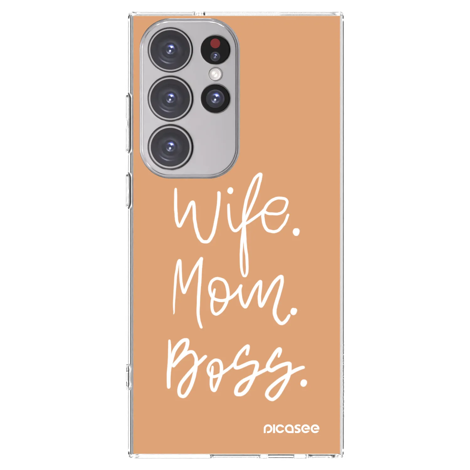 Picasee διαφανής θήκη σιλικόνης Samsung Galaxy S23 Ultra 5G - Boss Mama