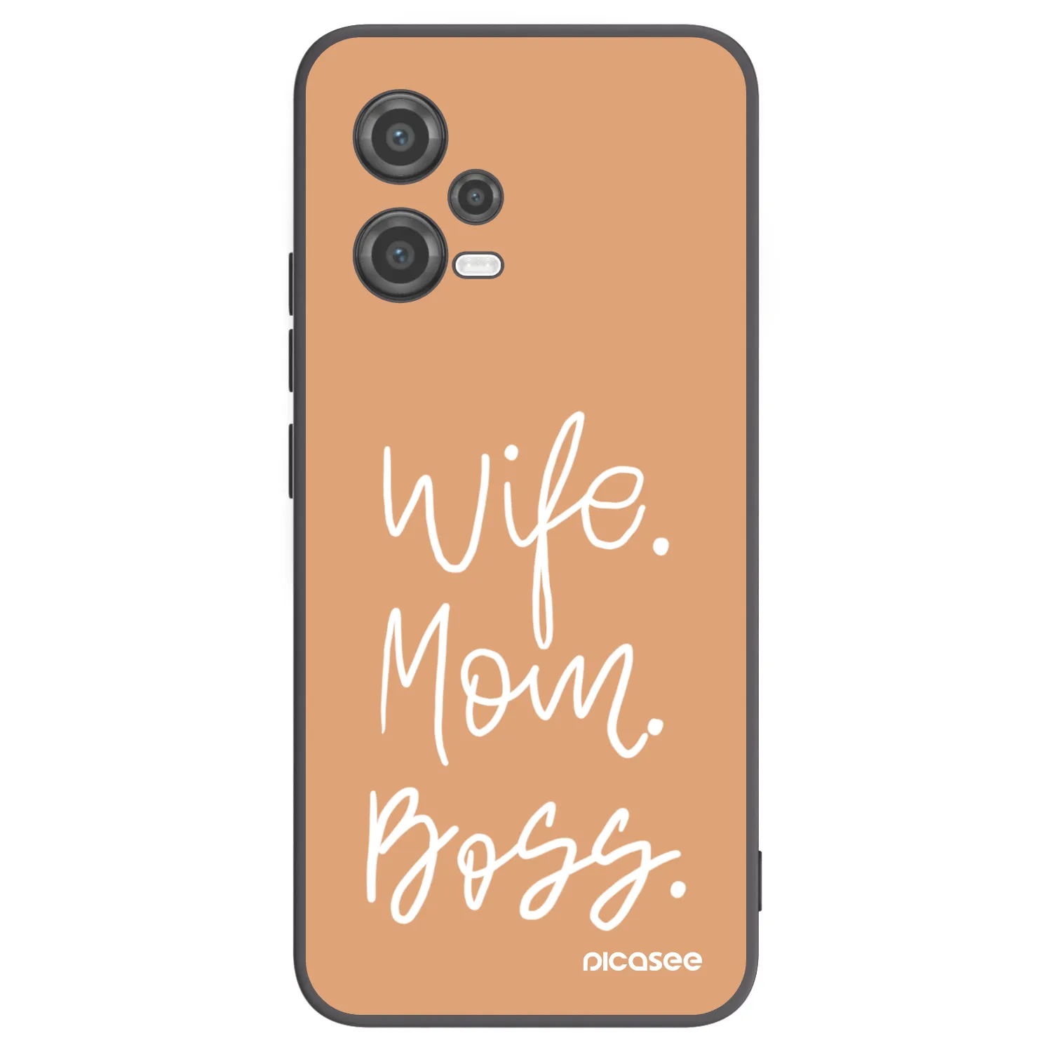 Picasee Μαύρη θήκη σιλικόνης για Xiaomi Poco X5 - Boss Mama