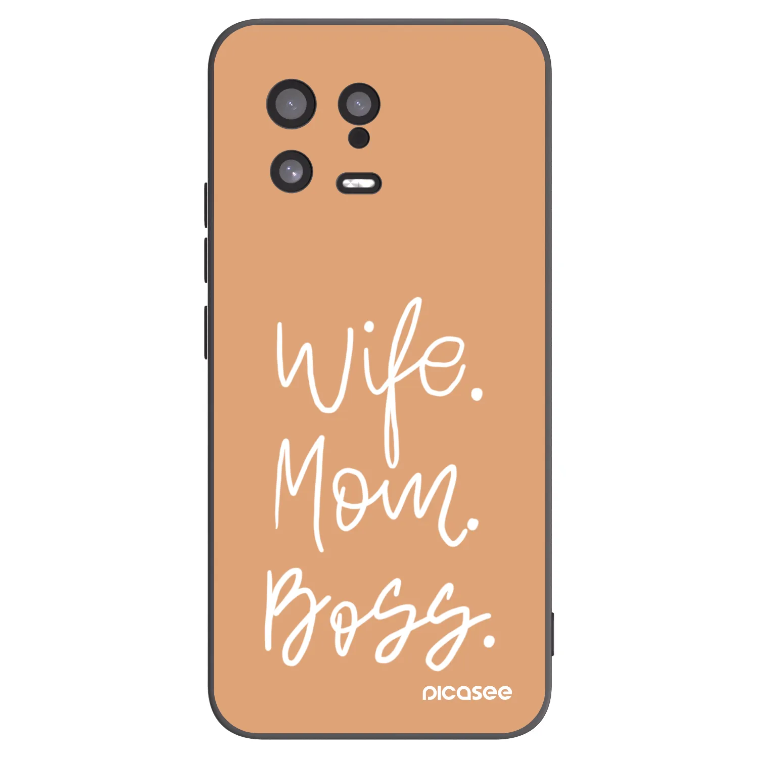 Picasee Μαύρη θήκη σιλικόνης για Xiaomi 13 - Boss Mama