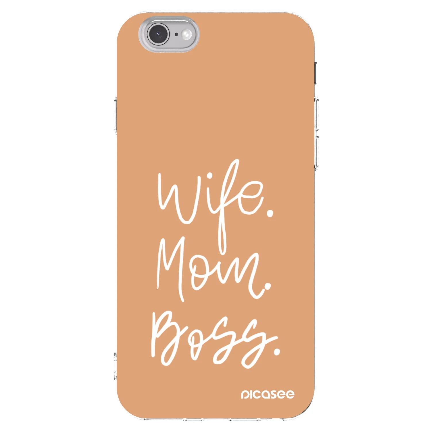 Picasee διαφανής θήκη σιλικόνης Apple iPhone 6/6S - Boss Mama