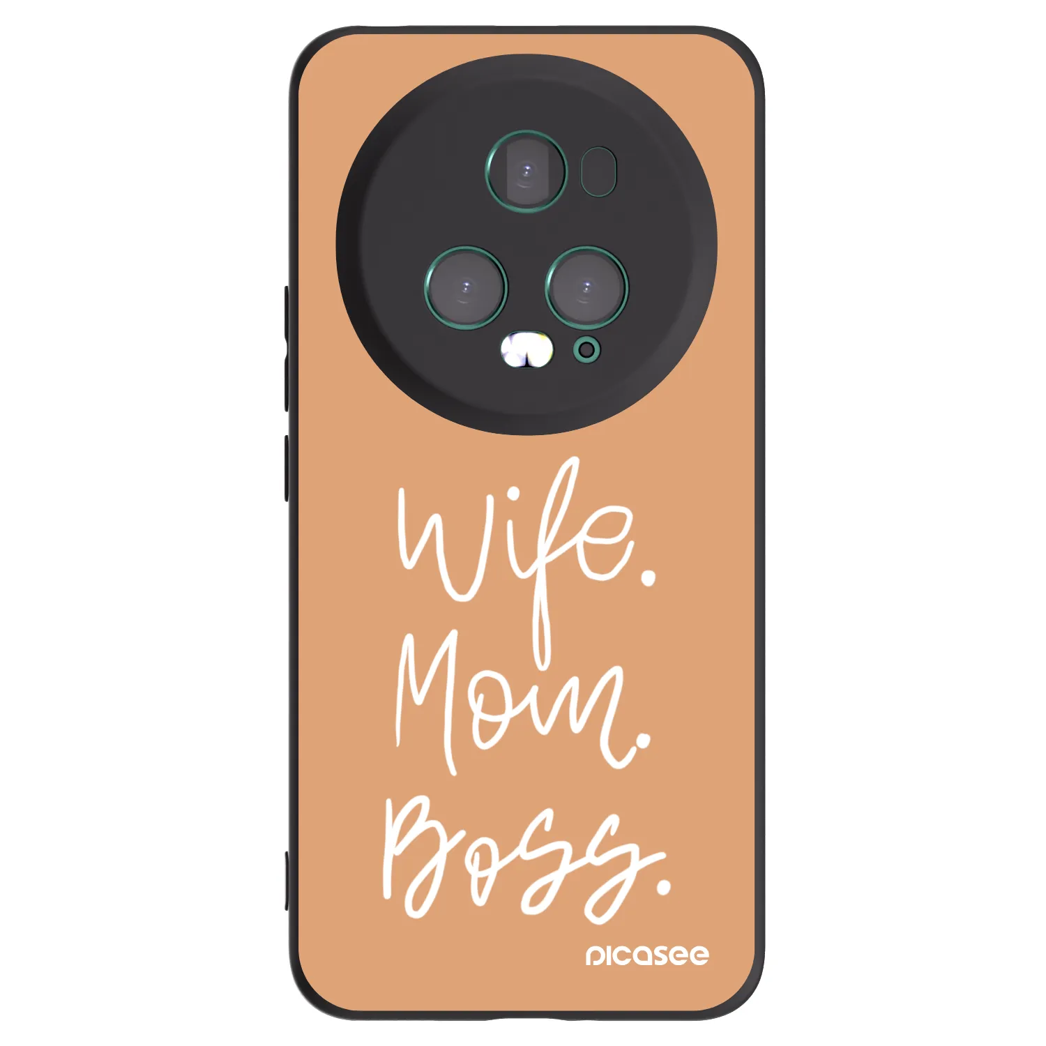 Picasee Μαύρη θήκη σιλικόνης για Honor Magic5 Pro - Boss Mama
