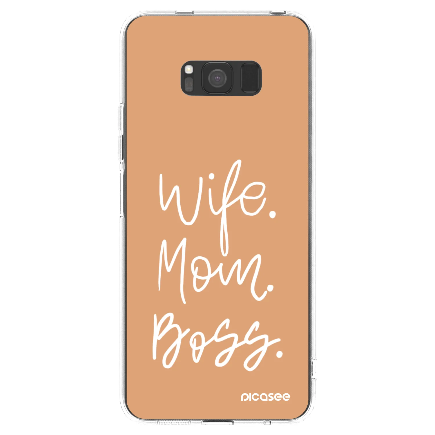 Picasee διαφανής θήκη σιλικόνης Samsung Galaxy S8 G950F - Boss Mama