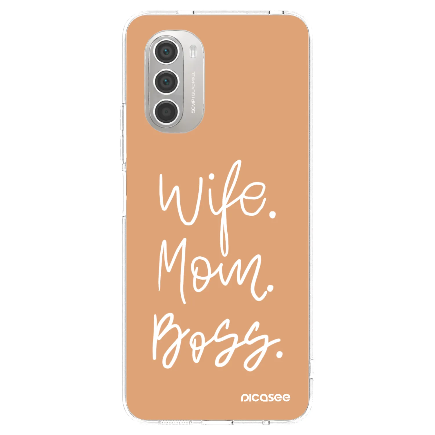 Picasee διαφανής θήκη σιλικόνης Motorola Moto G51 - Boss Mama