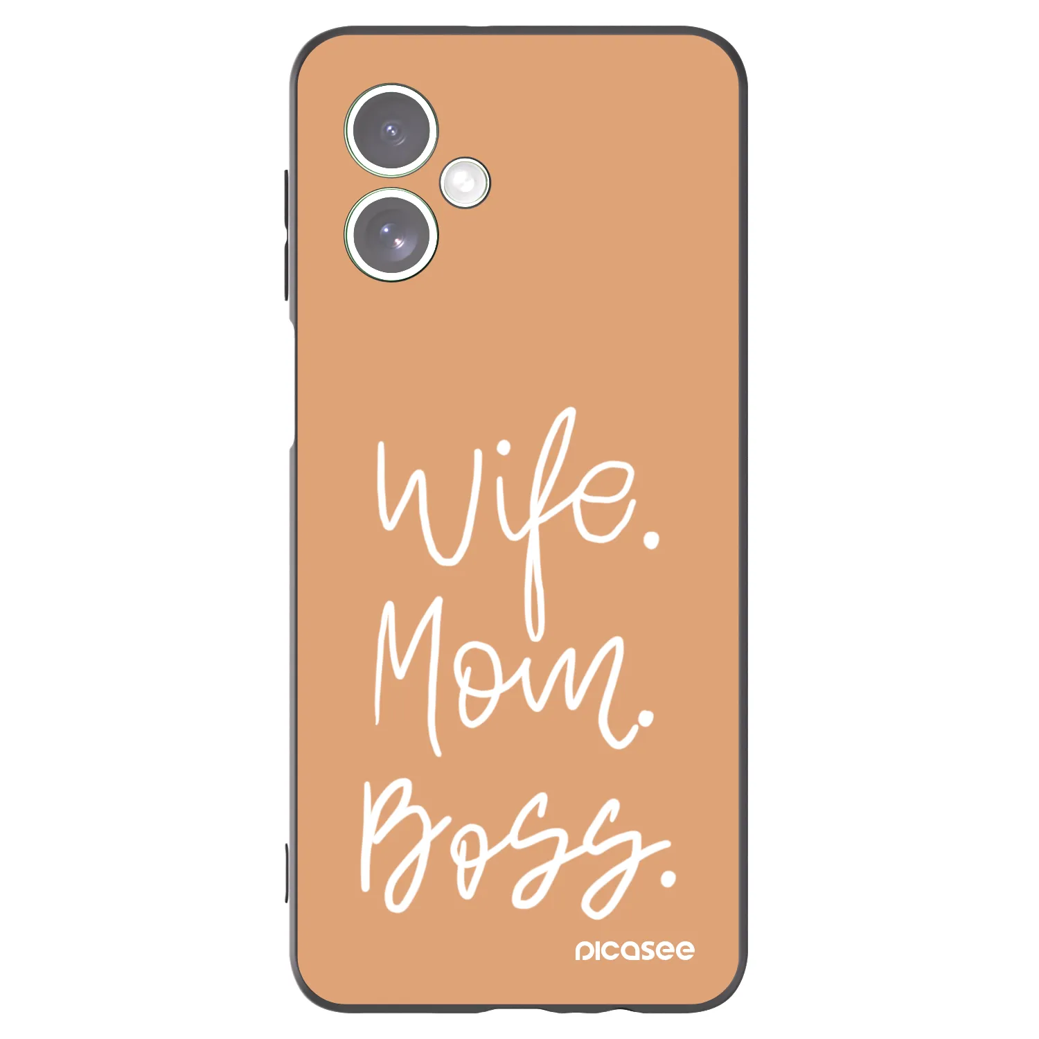 Picasee Μαύρη θήκη σιλικόνης για Motorola Moto G54 5G - Boss Mama