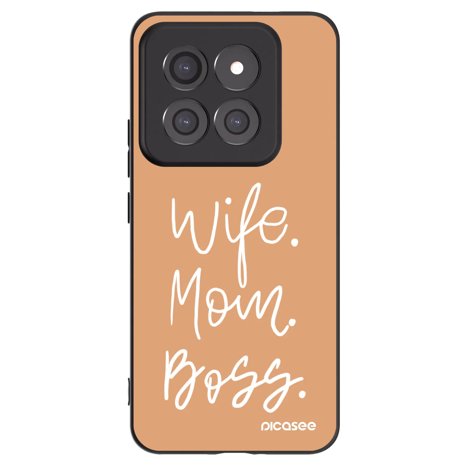 Picasee Μαύρη θήκη σιλικόνης για Xiaomi 14 Pro - Boss Mama