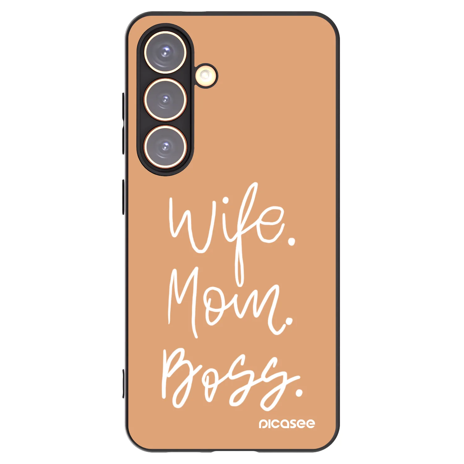 Picasee Μαύρη θήκη σιλικόνης για Samsung Galaxy S24 S921B 5G - Boss Mama