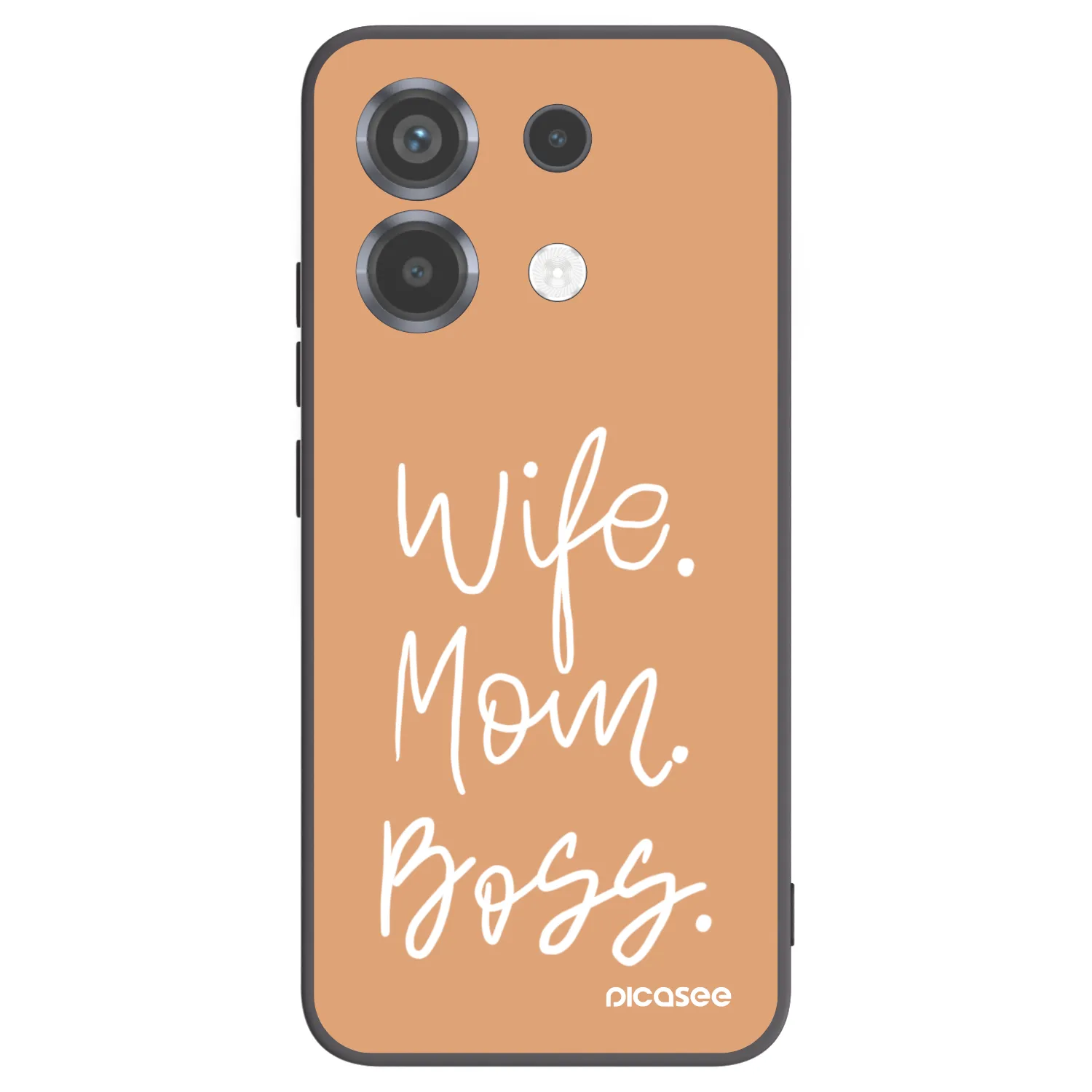 Picasee Μαύρη θήκη σιλικόνης για Xiaomi Poco X6 - Boss Mama