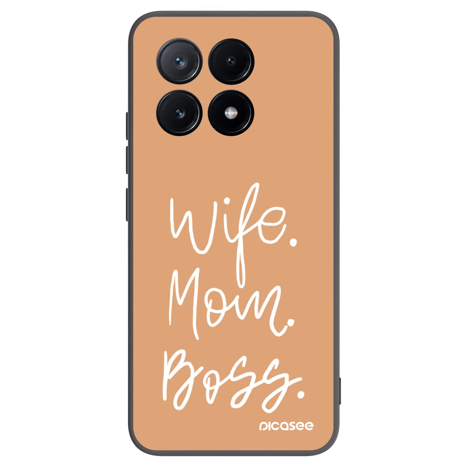 Picasee Μαύρη θήκη σιλικόνης για Xiaomi Poco X6 Pro - Boss Mama