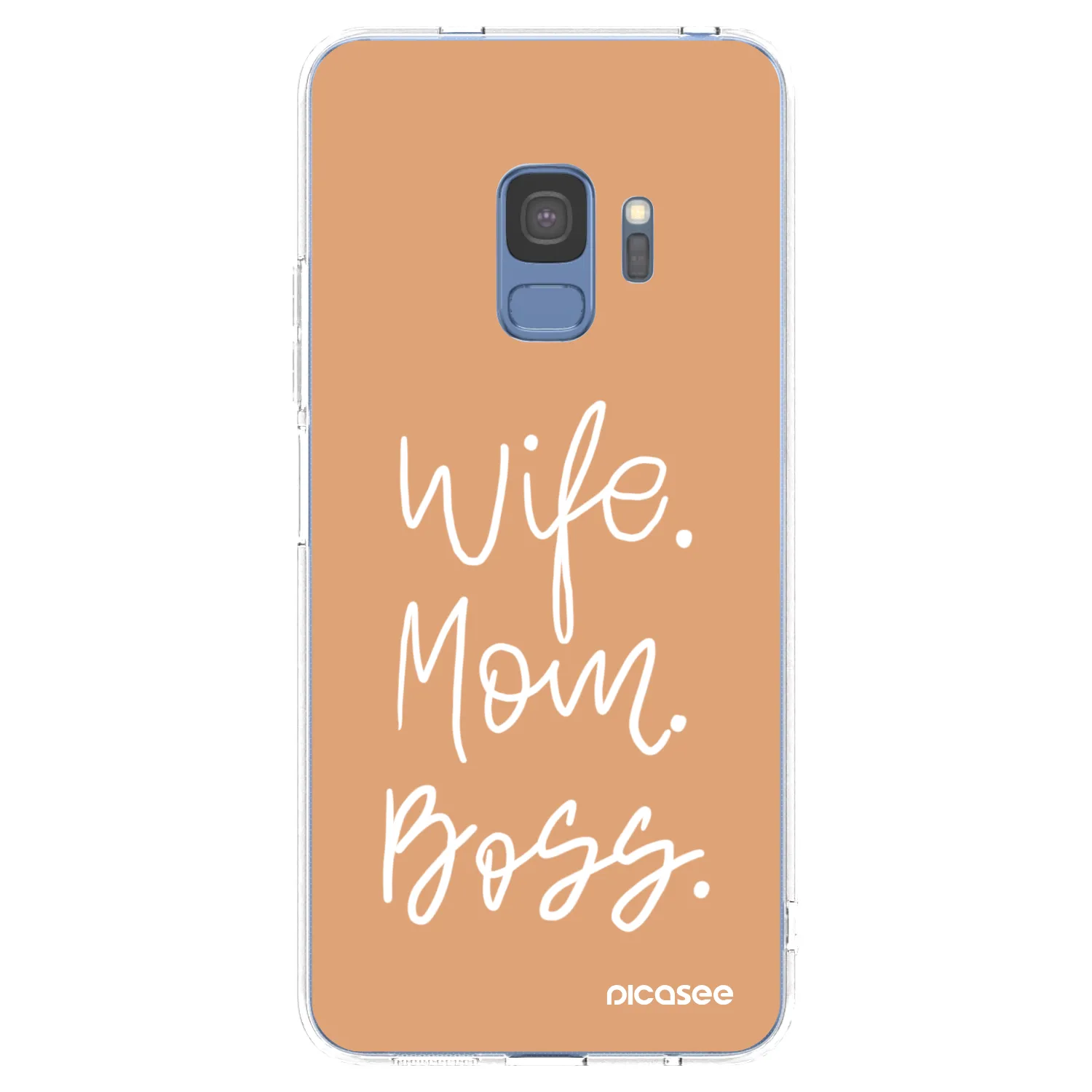 Picasee διαφανής θήκη σιλικόνης Samsung Galaxy S9 G960F - Boss Mama