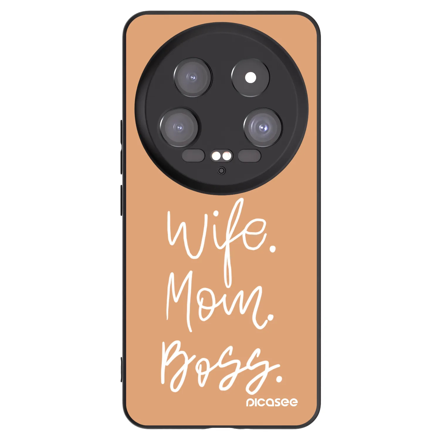 Picasee Μαύρη θήκη σιλικόνης για Xiaomi 14 Ultra - Boss Mama