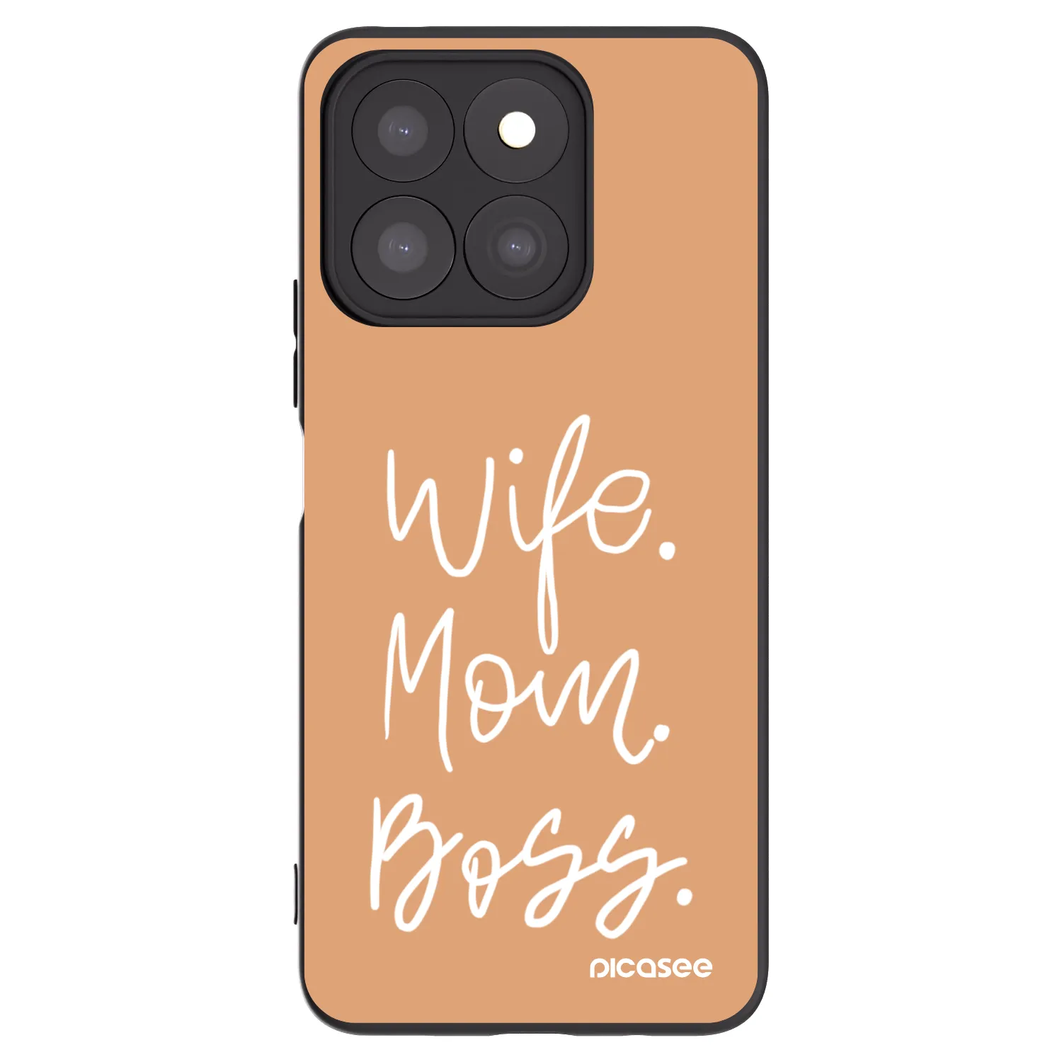 Picasee Μαύρη θήκη σιλικόνης για Honor X8b - Boss Mama
