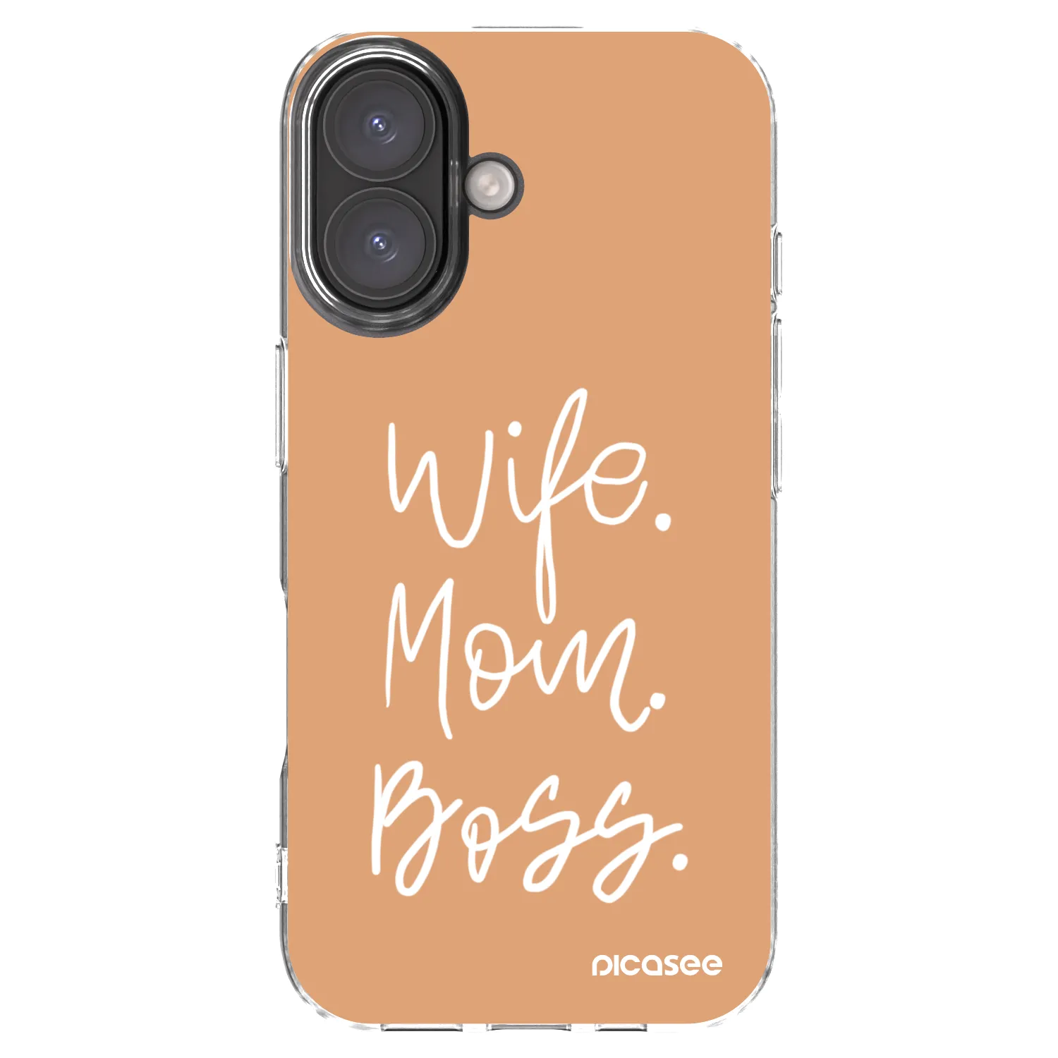 Picasee διαφανής θήκη σιλικόνης Apple iPhone 16 - Boss Mama