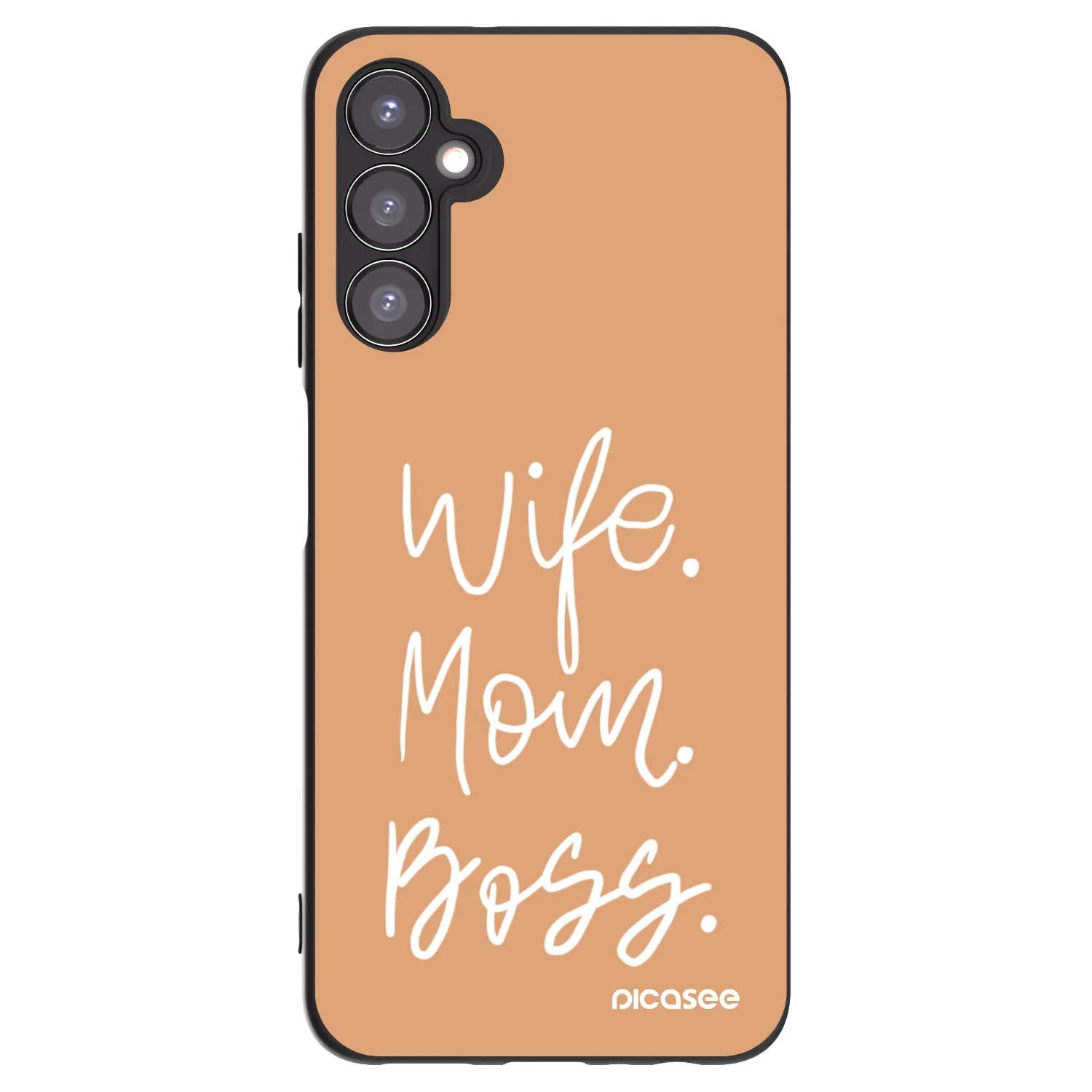Picasee Μαύρη θήκη σιλικόνης για Samsung Galaxy A05s A057G - Boss Mama