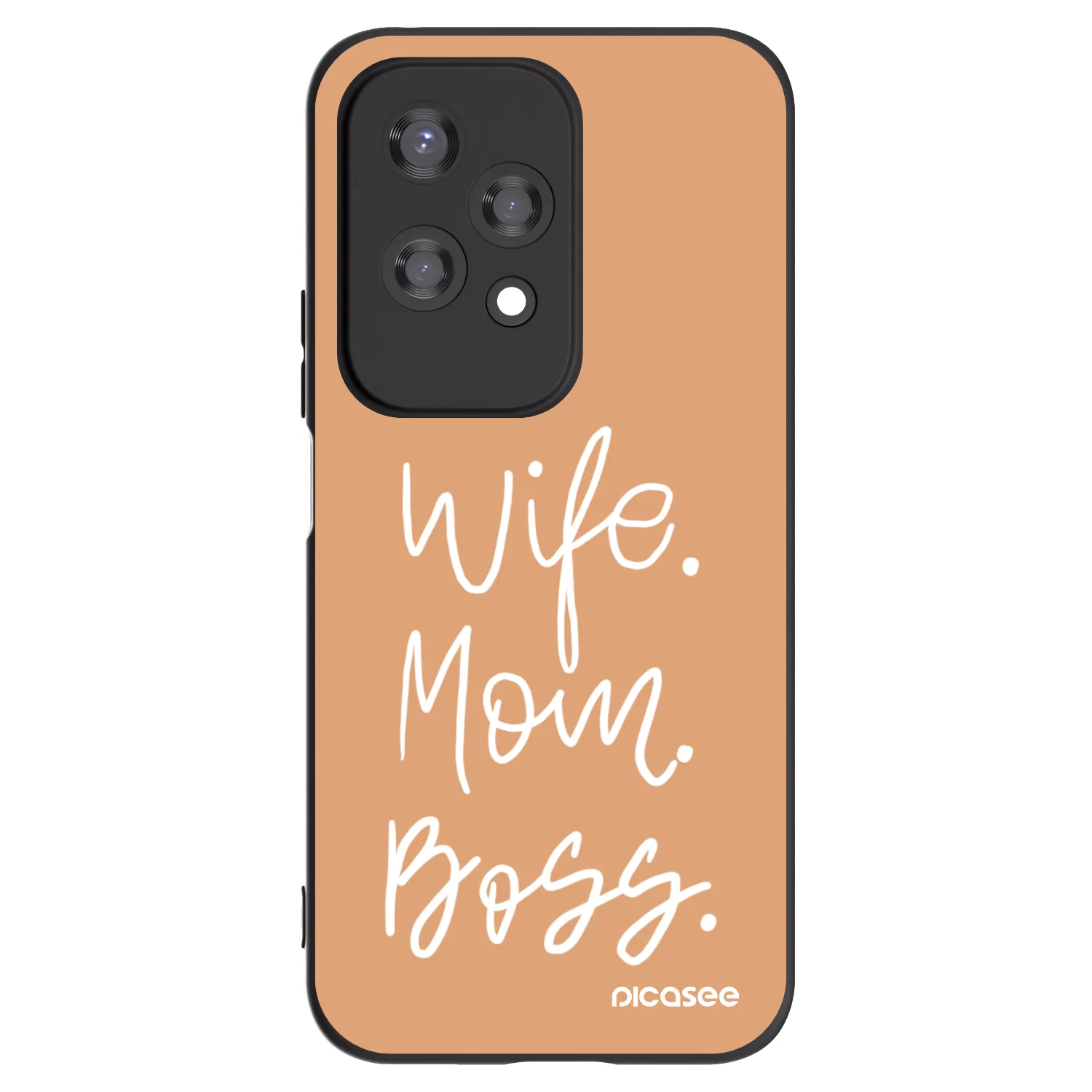 Picasee Μαύρη θήκη σιλικόνης για Honor 200 Lite - Boss Mama