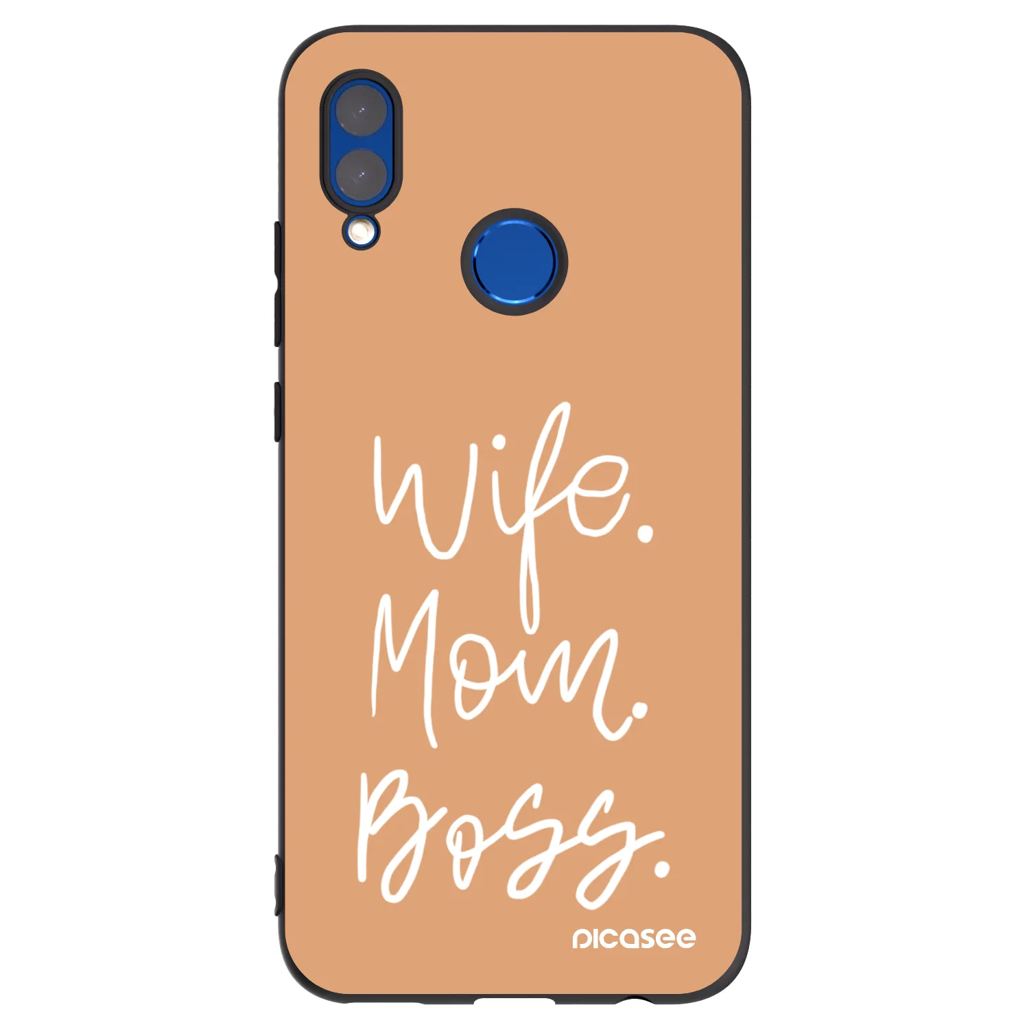 Picasee Μαύρη θήκη σιλικόνης για Honor 10 Lite - Boss Mama