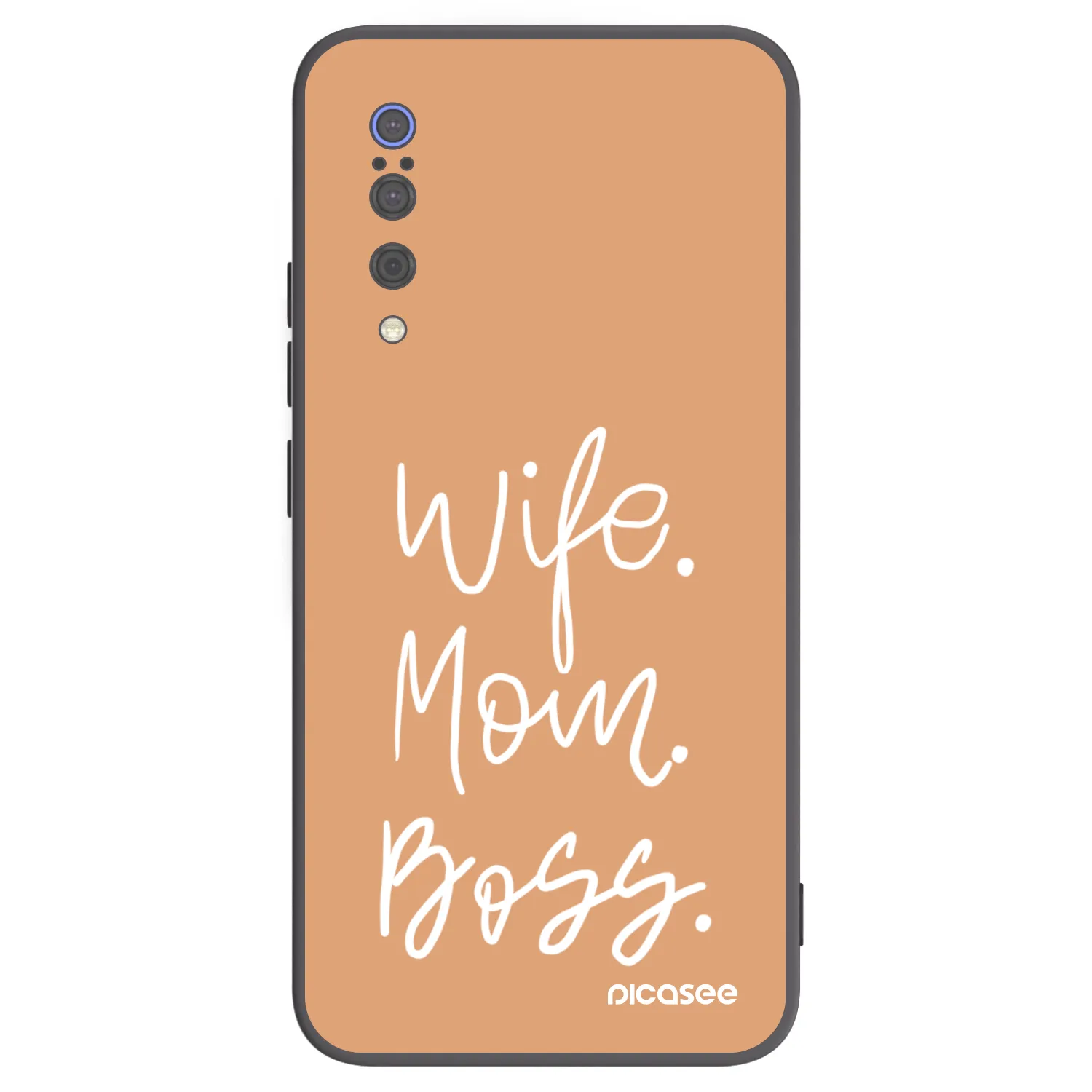 Picasee Μαύρη θήκη σιλικόνης για Xiaomi Mi 9 - Boss Mama