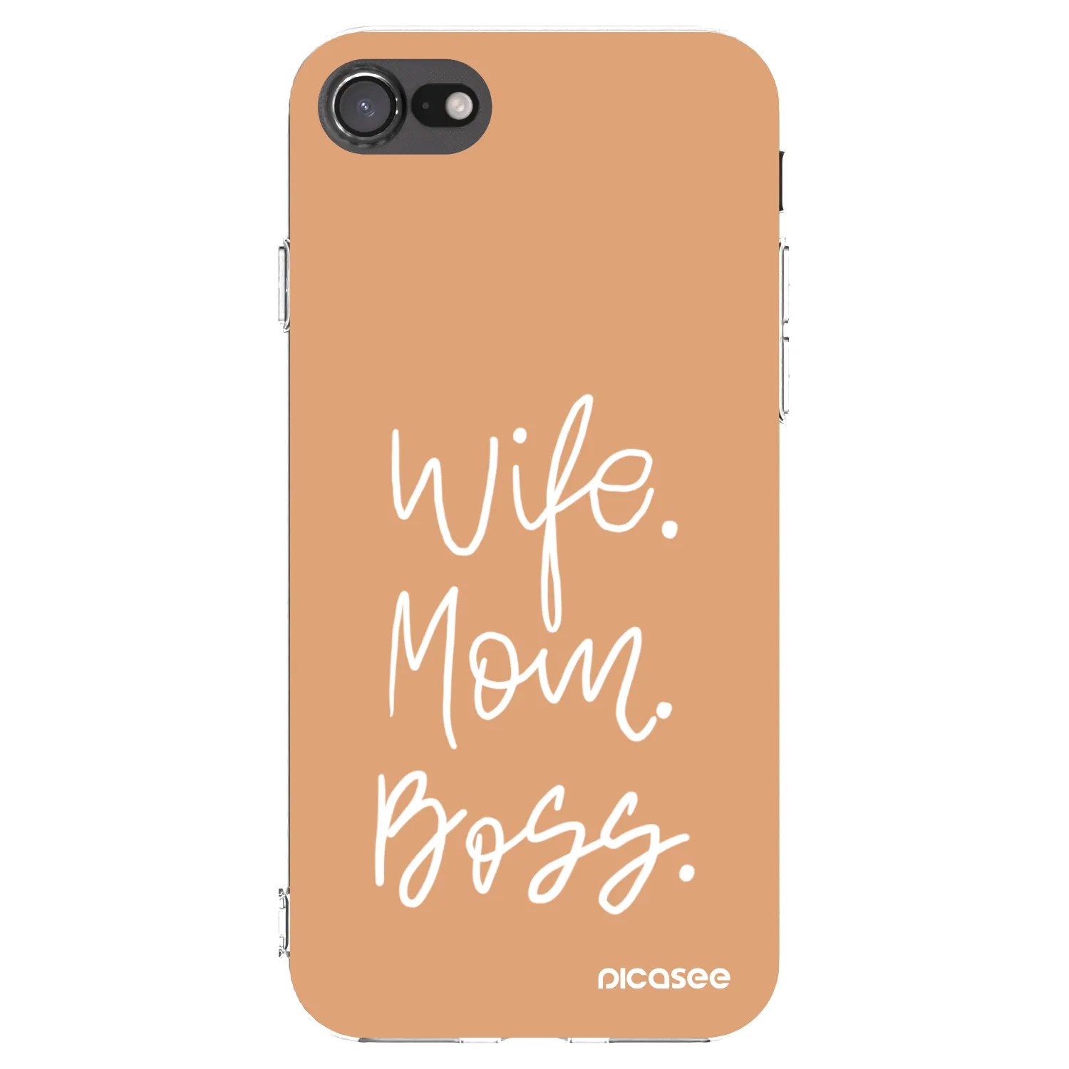 Picasee διαφανής θήκη σιλικόνης Apple iPhone 7 - Boss Mama