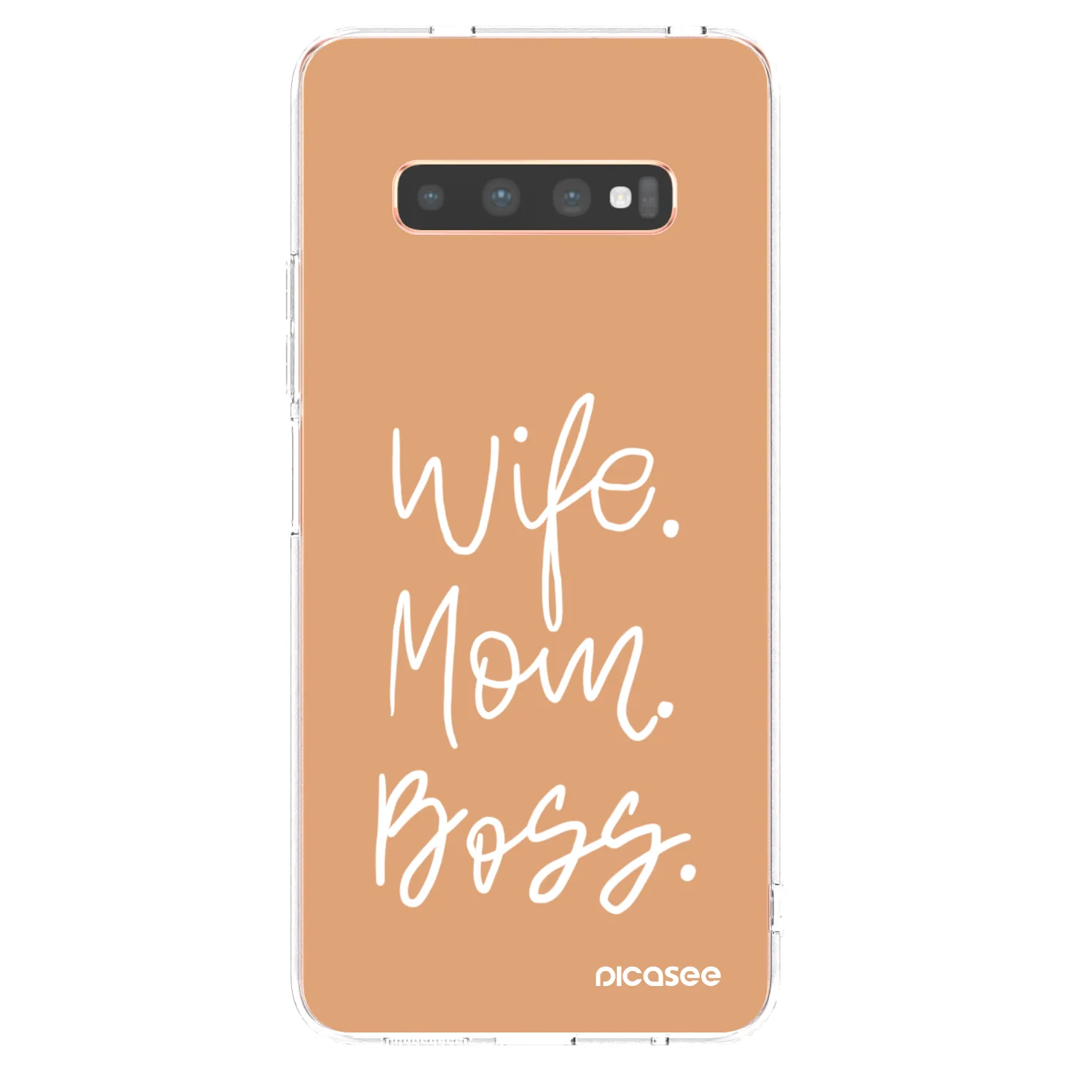 Picasee διαφανής θήκη σιλικόνης Samsung Galaxy S10 Plus G975 - Boss Mama