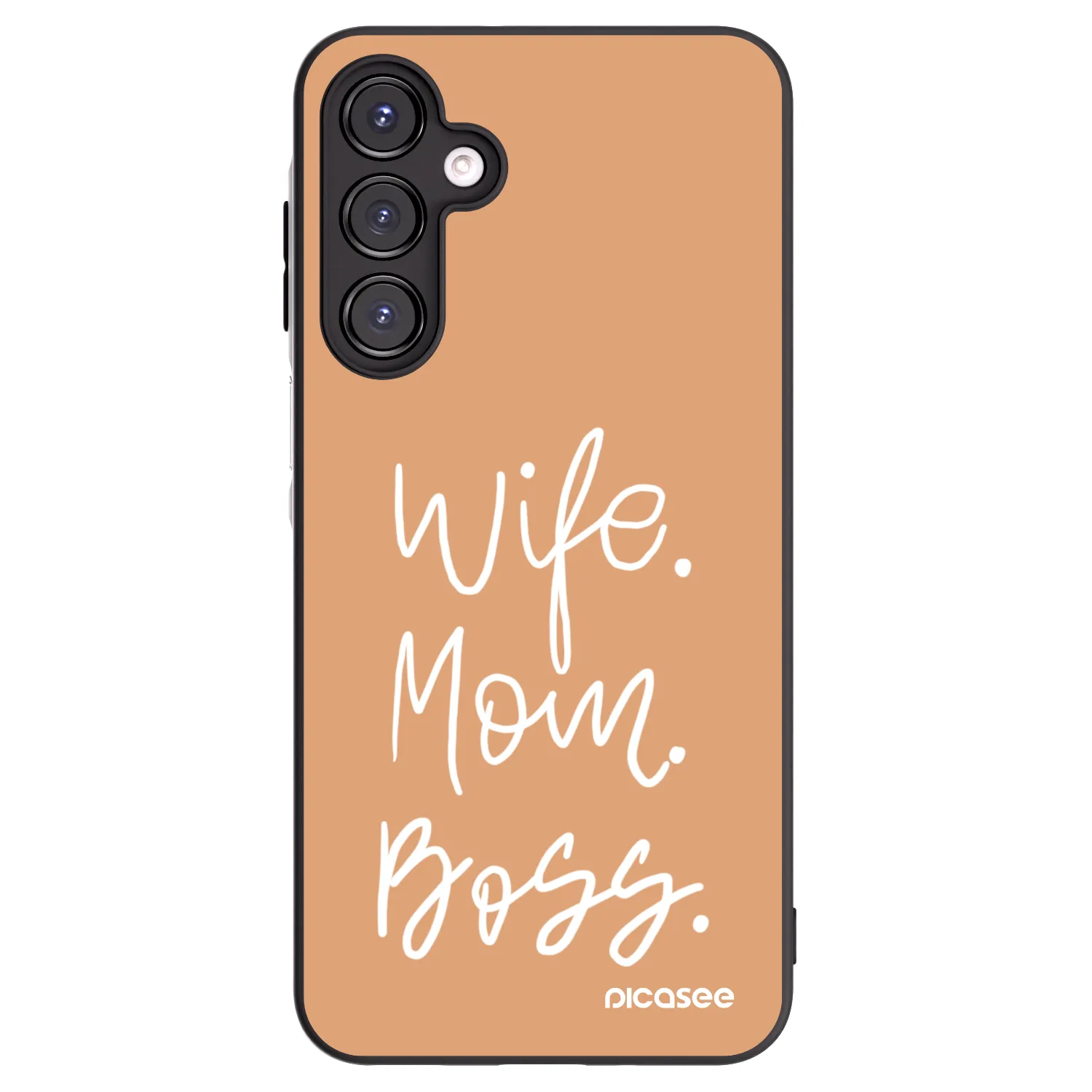 Picasee Μαύρη θήκη σιλικόνης για Samsung Galaxy A16 5G - Boss Mama