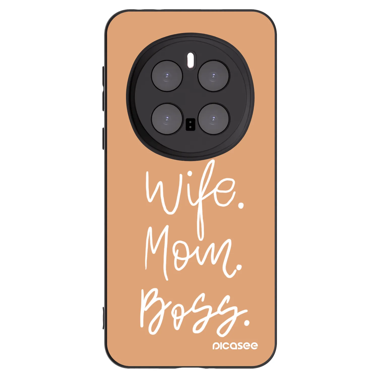 Picasee Μαύρη θήκη σιλικόνης για Honor Magic7 Pro 5G - Boss Mama