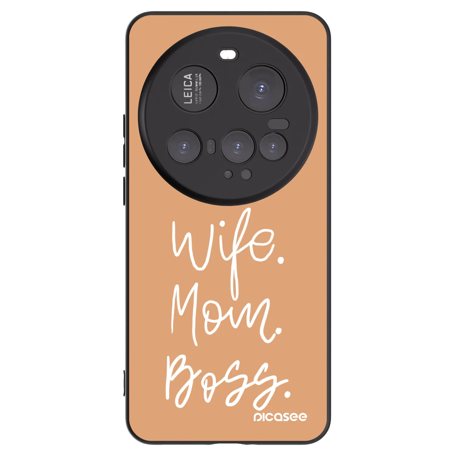 Picasee Μαύρη θήκη σιλικόνης για Xiaomi 15 Ultra - Boss Mama