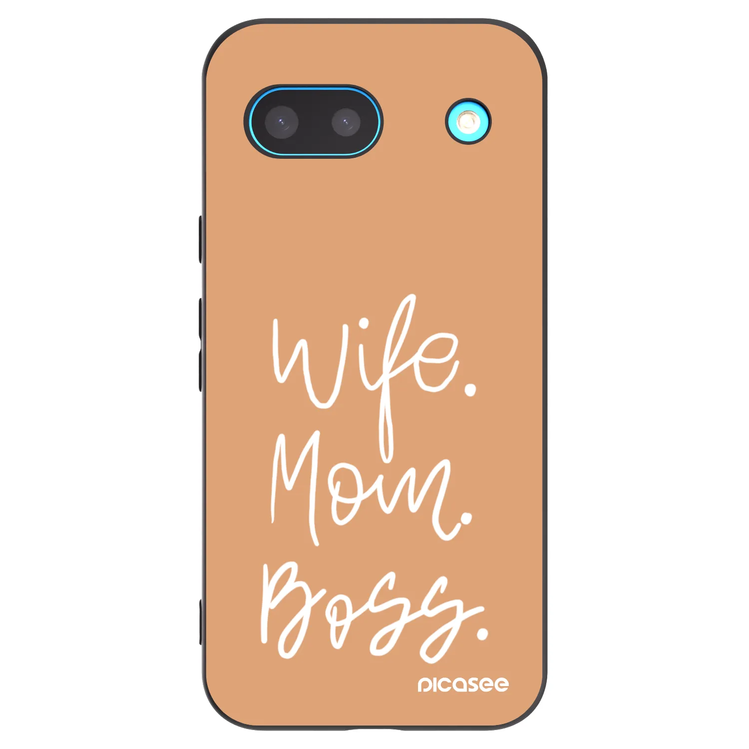 Picasee Μαύρη θήκη σιλικόνης για Google Pixel 8 - Boss Mama